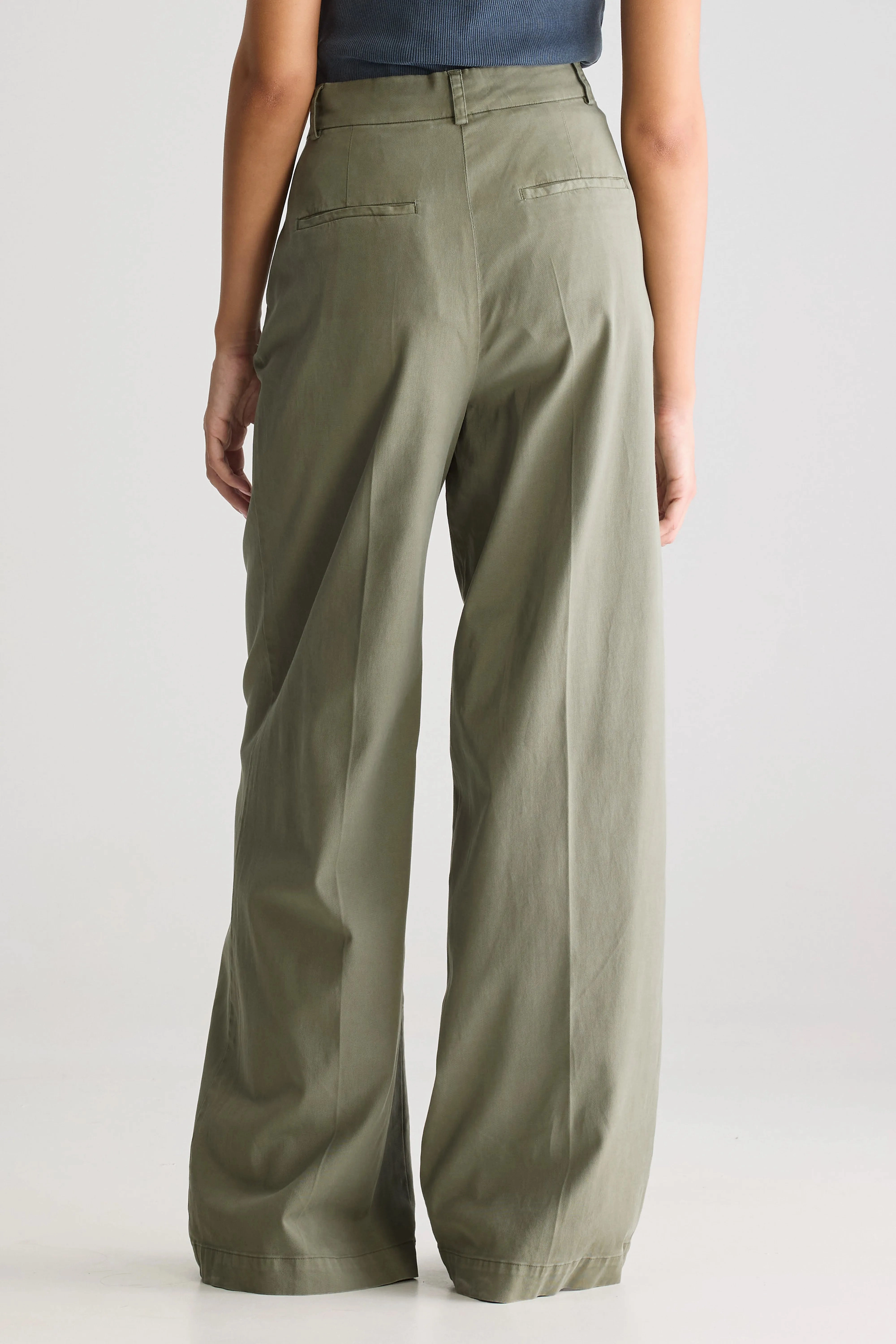 Viktor formal trousers (251 / W / DUSTY OLIVE) Slim Shape