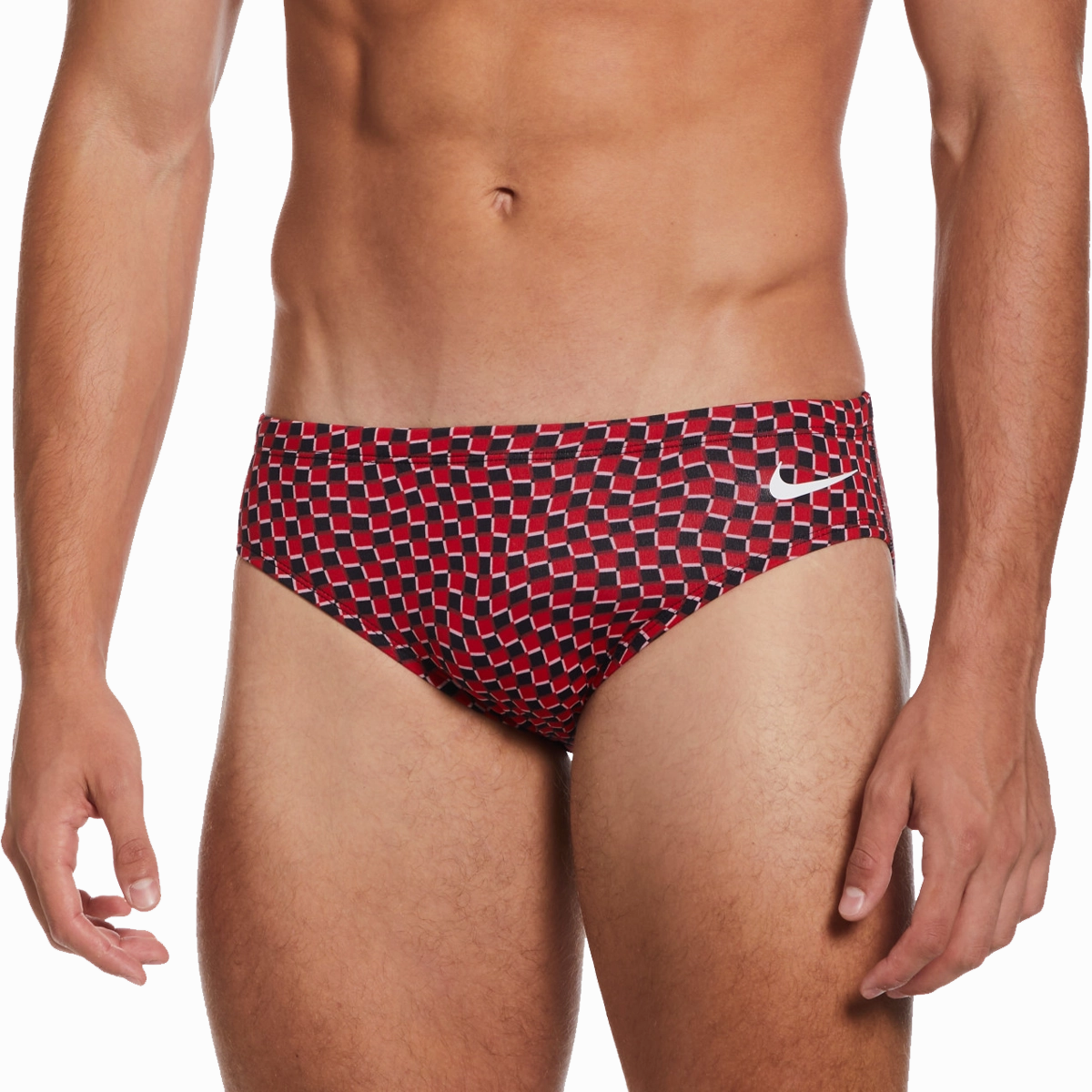 Water Repellent Lining Lace-Trim Drippy Check Brief