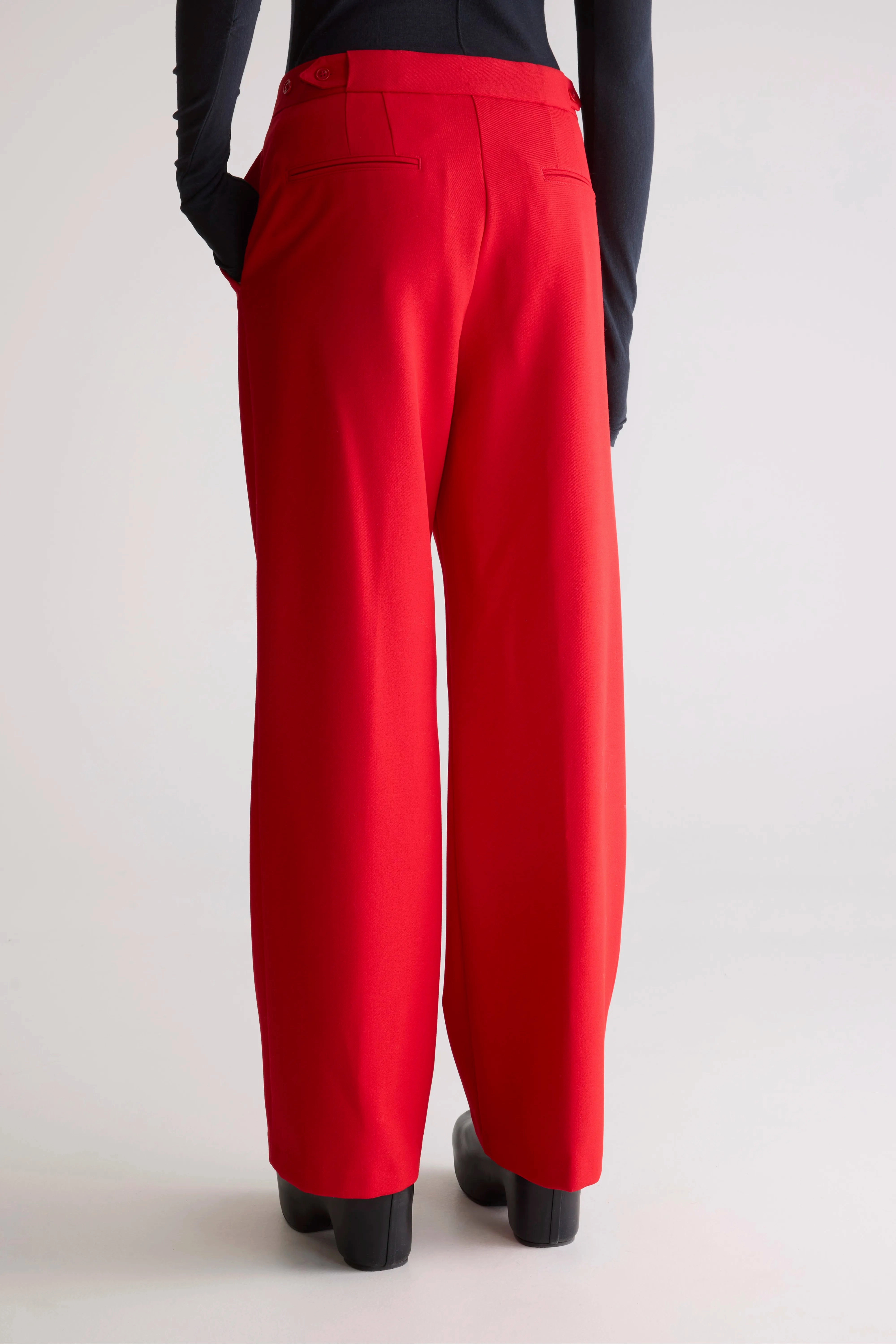Sunrise straight trousers (252 / W / SANGUINE) Relaxed Comfort Wear Double Stitched