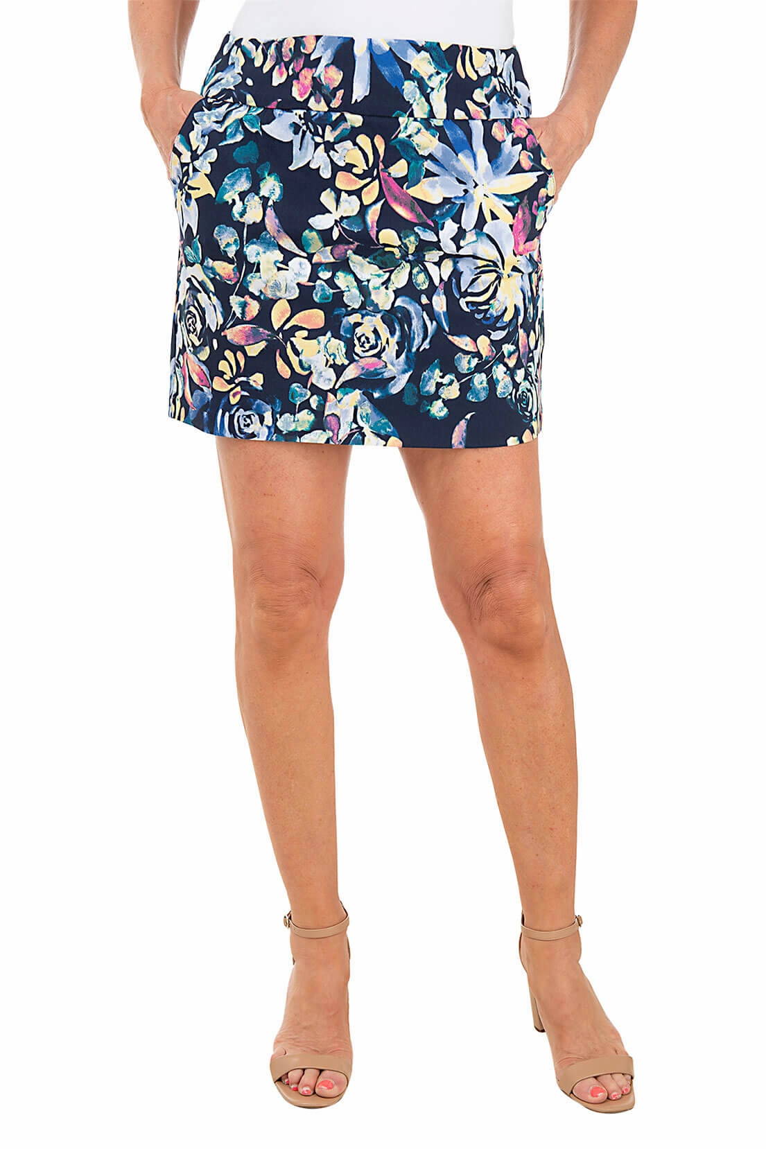 sunglasses Rose Petals Pull-On Skort
