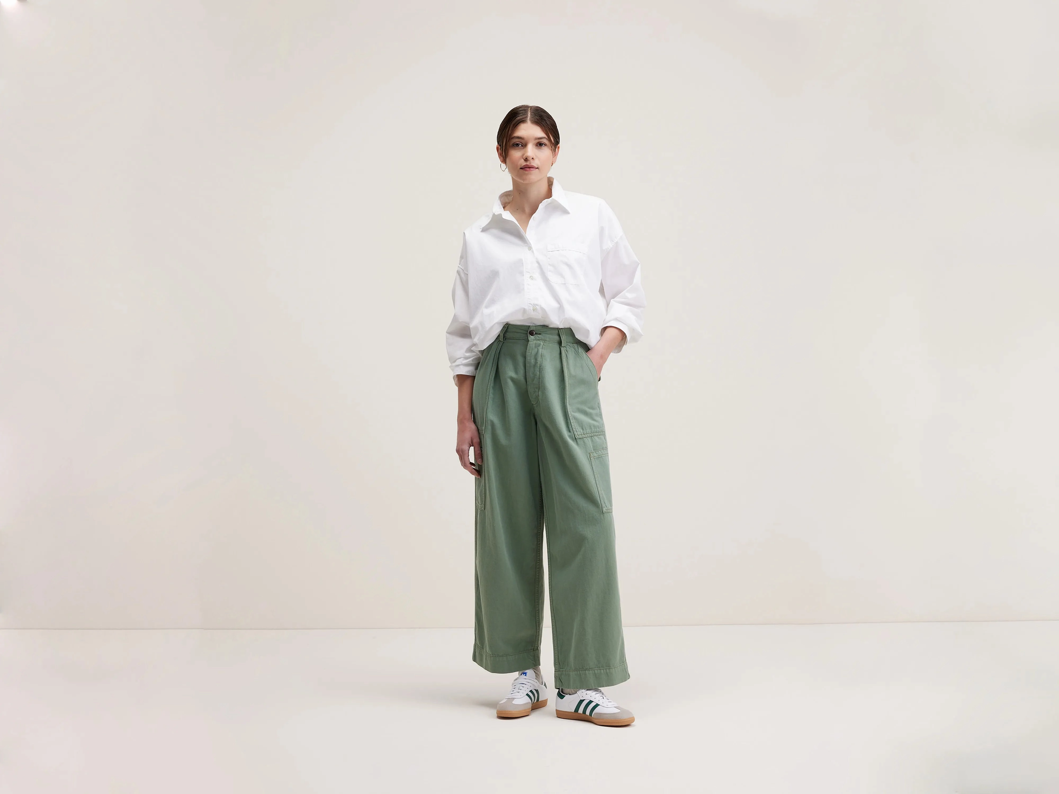 Effortless Look Easy Wear Pepin cargo trousers (242 / W / EUCALYPTUS)