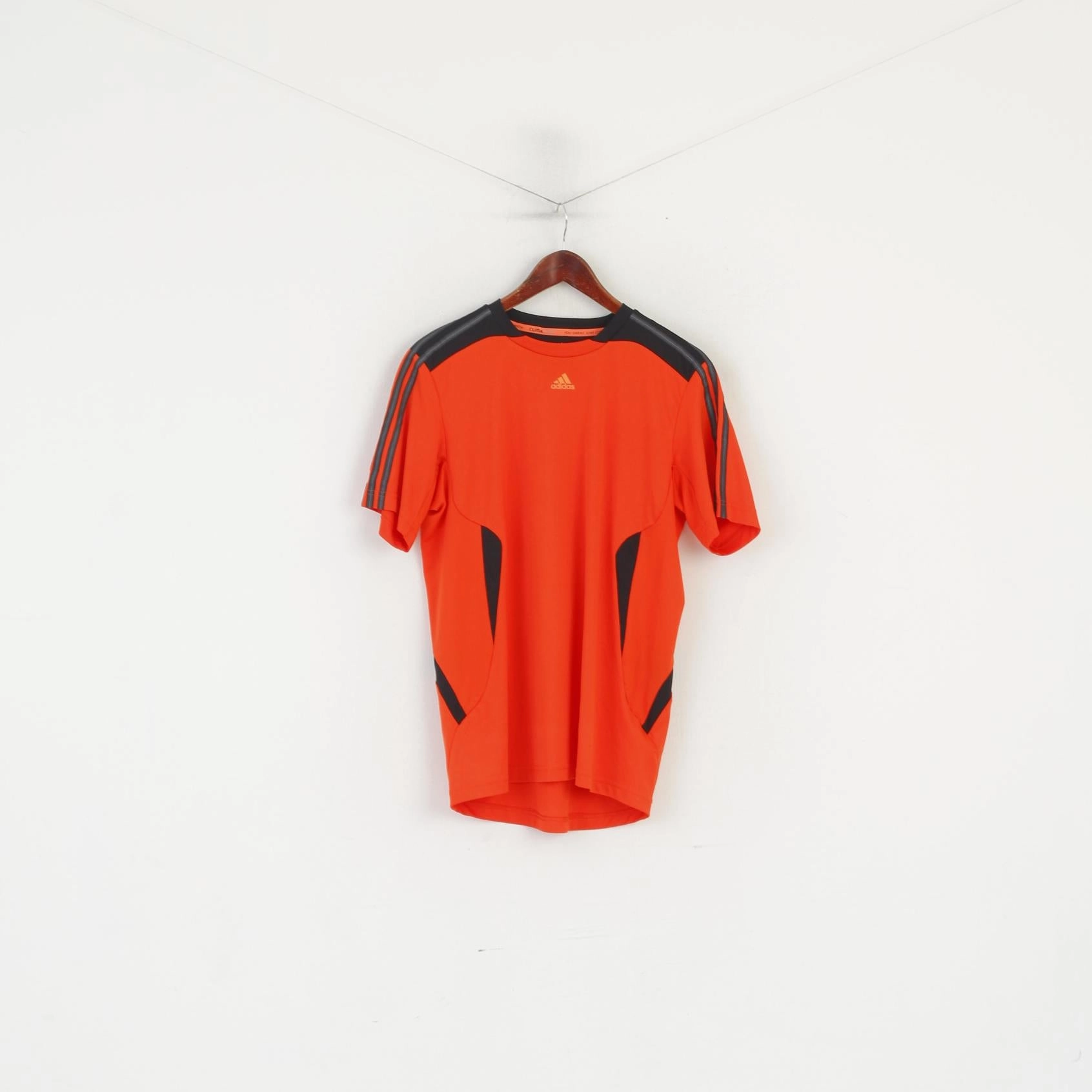 Comfy Top Adidas Men M Shirt Neon Orange Climacool Activewear Run Jersey Top