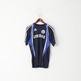 Street Style Adidas Men S Shirt Navy Chelsea Football Club 2009 Soccer Training Jersey