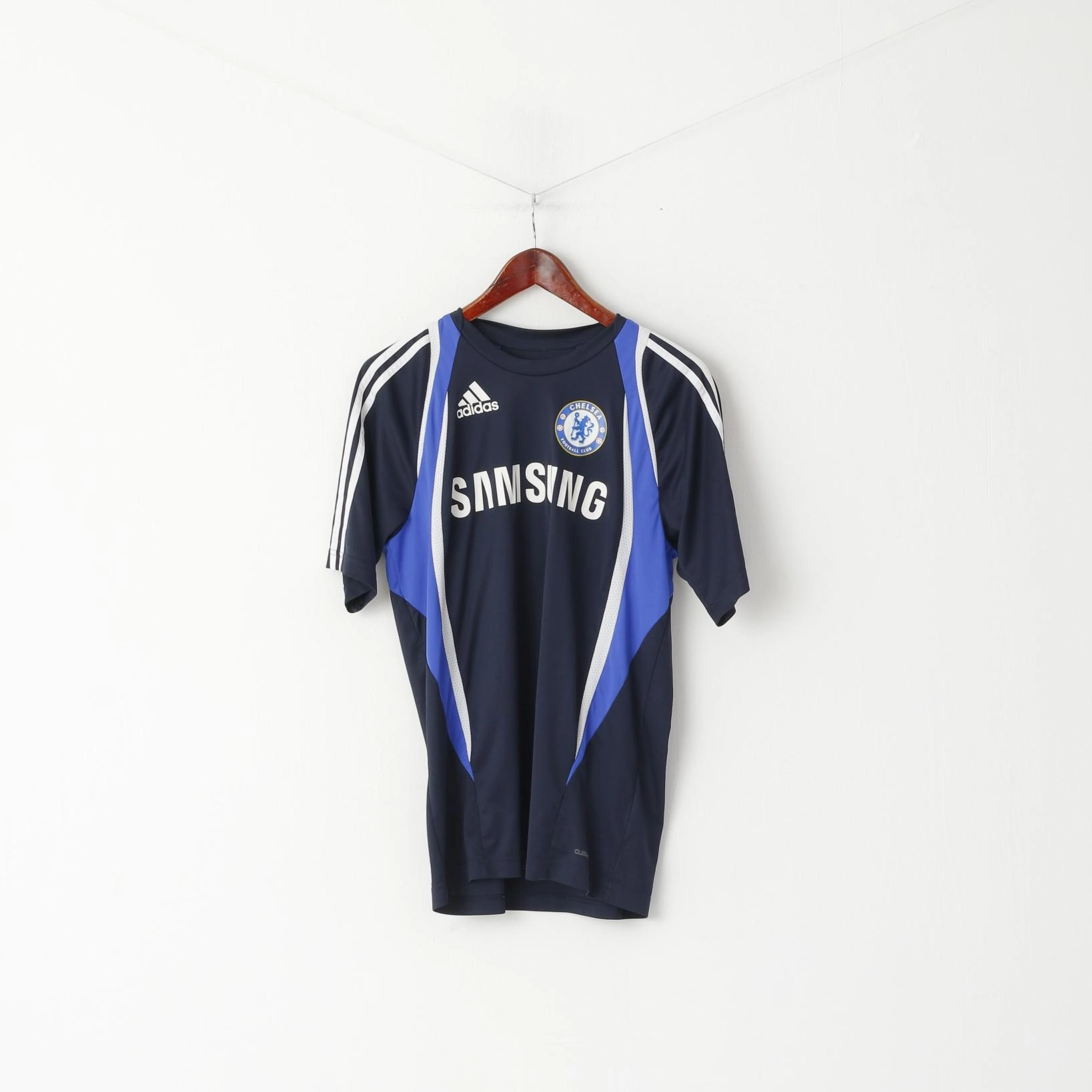 Street Style Adidas Men S Shirt Navy Chelsea Football Club 2009 Soccer Training Jersey