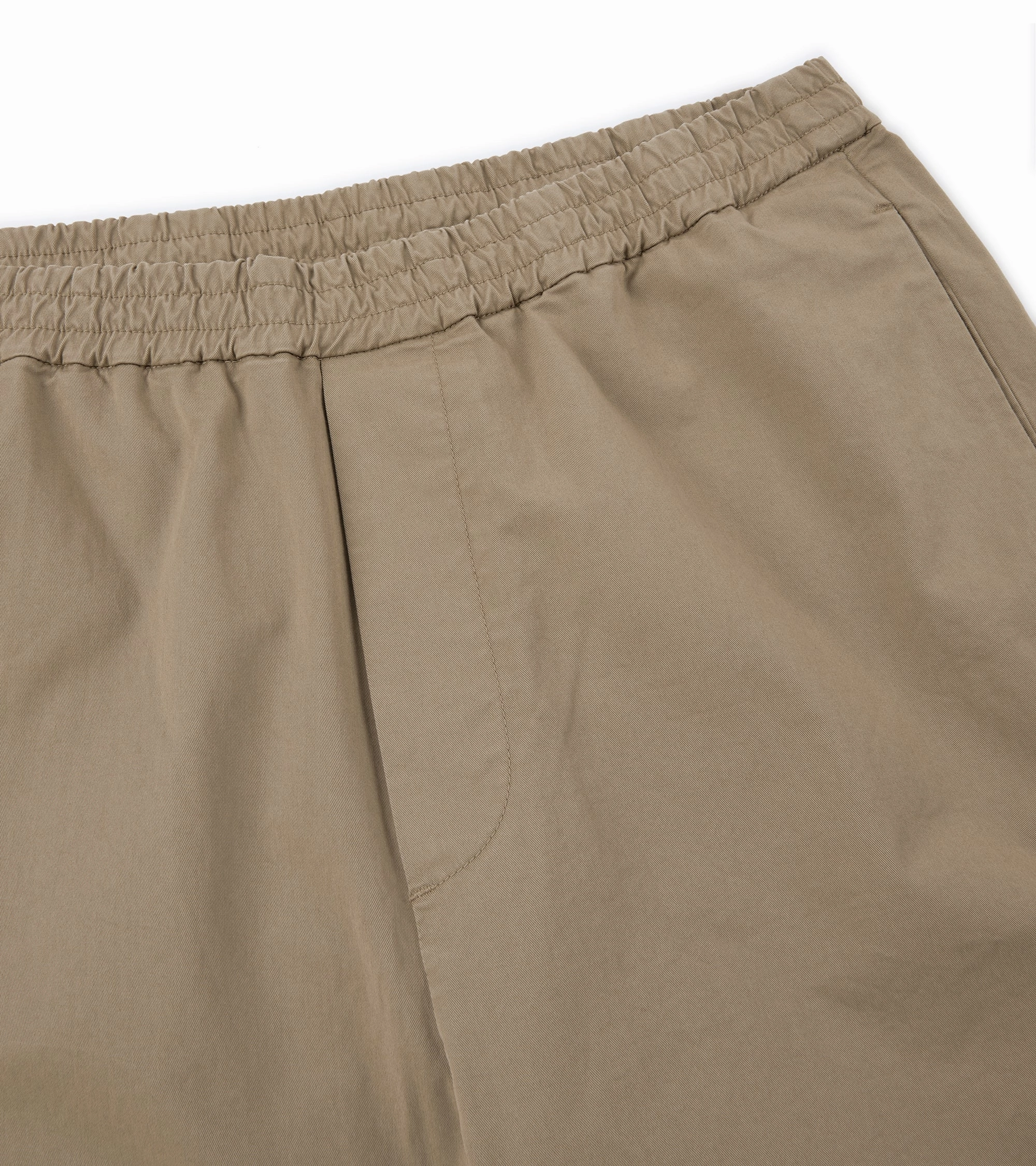 Stretch waistband Barena Bativoga Trevo Cotton Twill Trousers: Tan