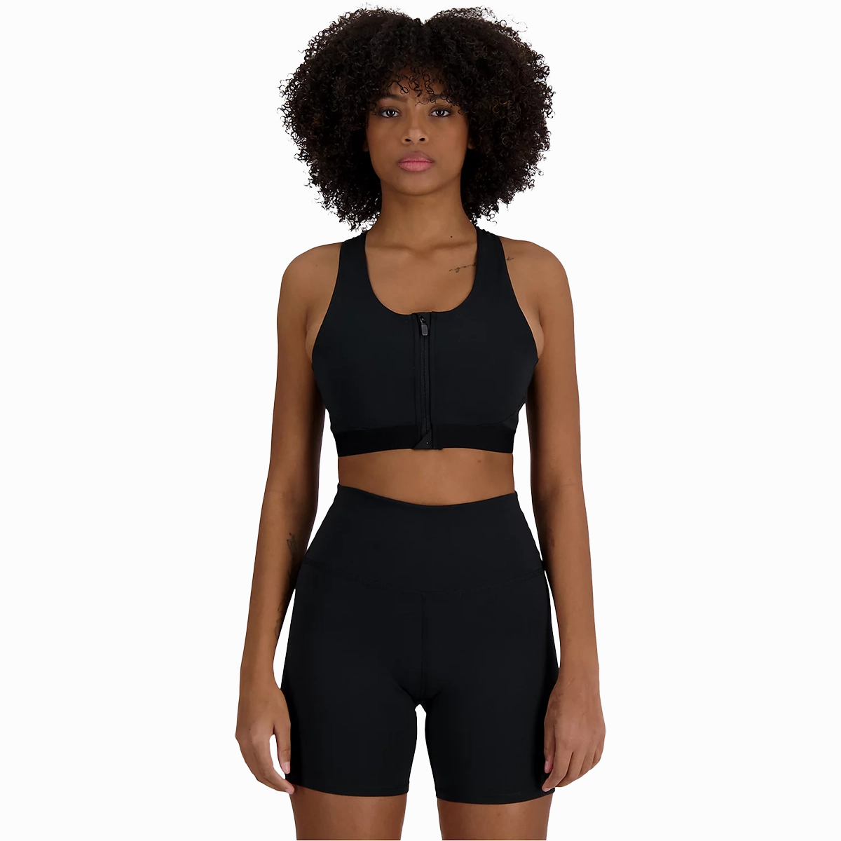 Women's NB Sleek Pocket Zip Front Bra Ventilation Channel Engineering