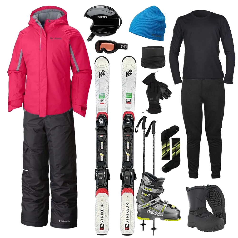 Soft Touch waterproof Columbia The Works Package w/ Pants - Girl's Ski