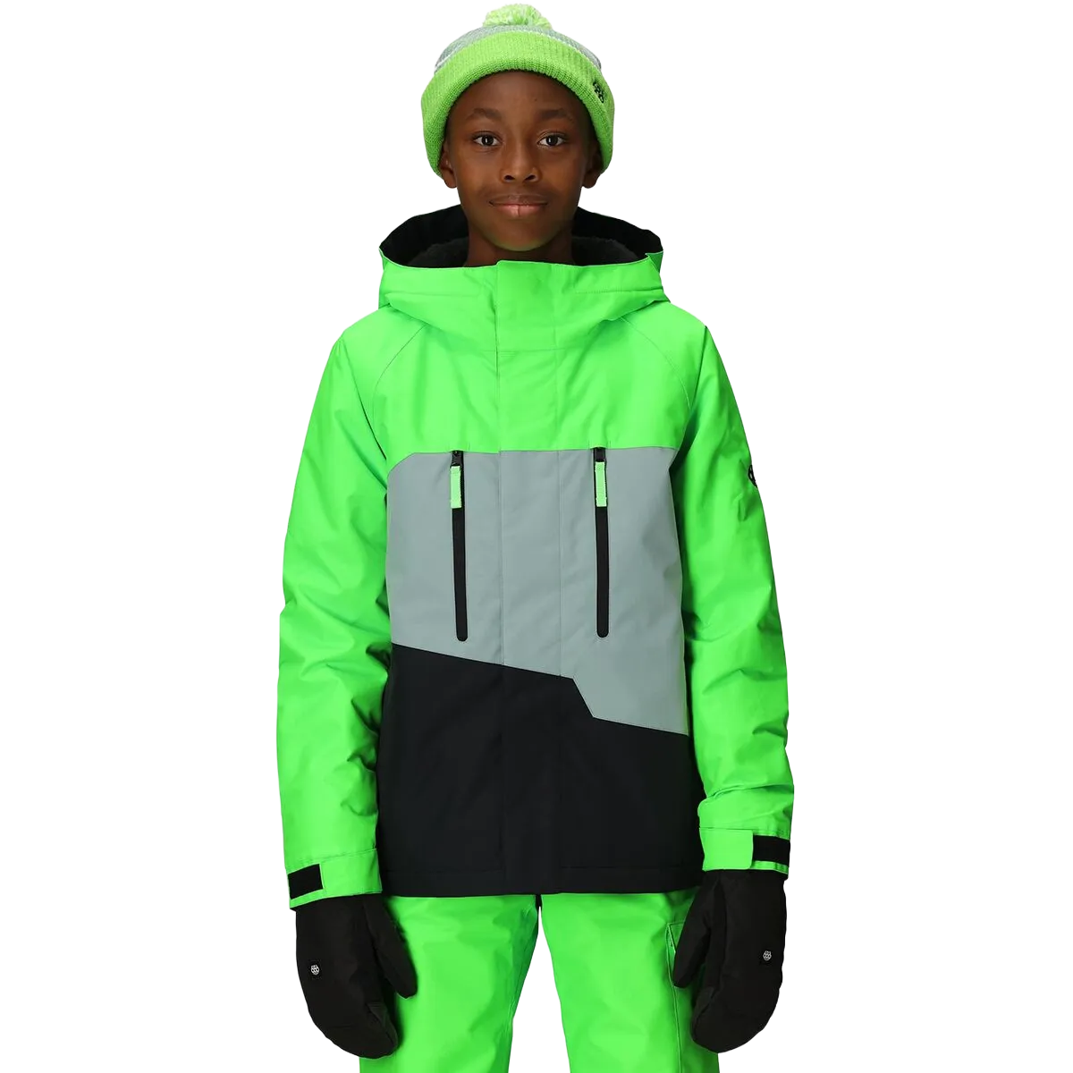 Minimalist Style Compact Packability Youth Geo Insulated Jacket