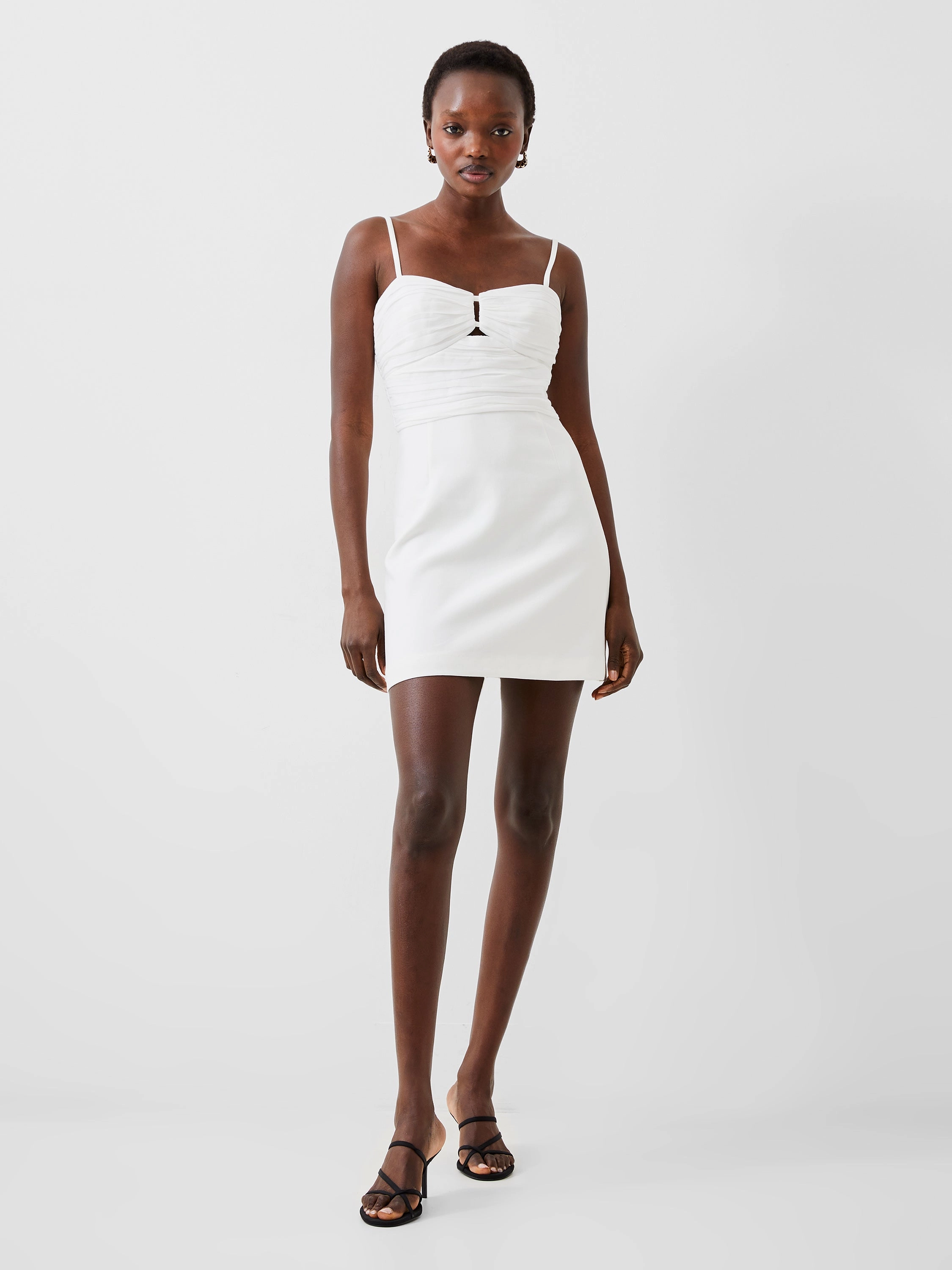 Elegant formal outfit Whisper Strappy Tulle Mini Dress