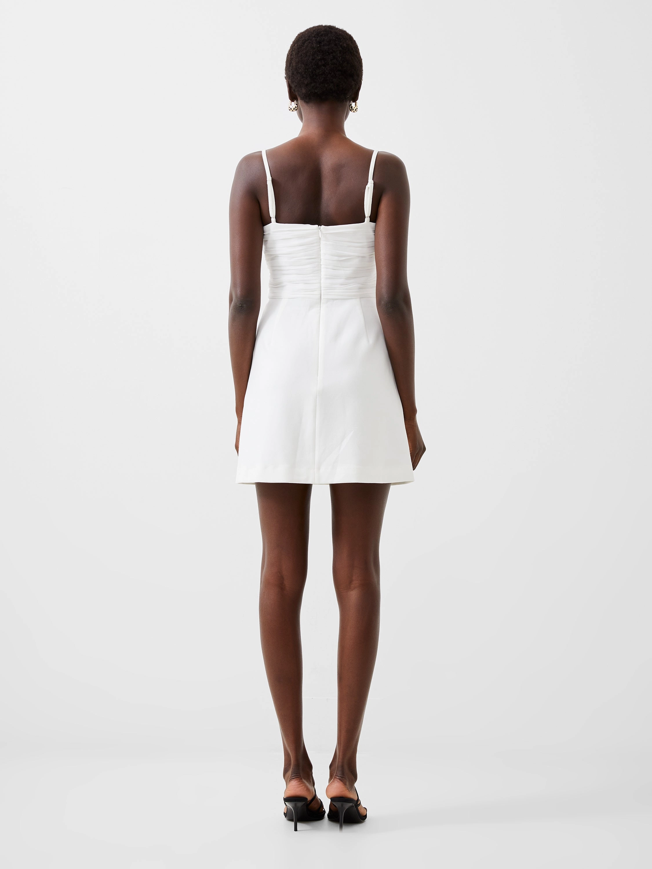 Modern Layering Whisper Strappy Tulle Mini Dress