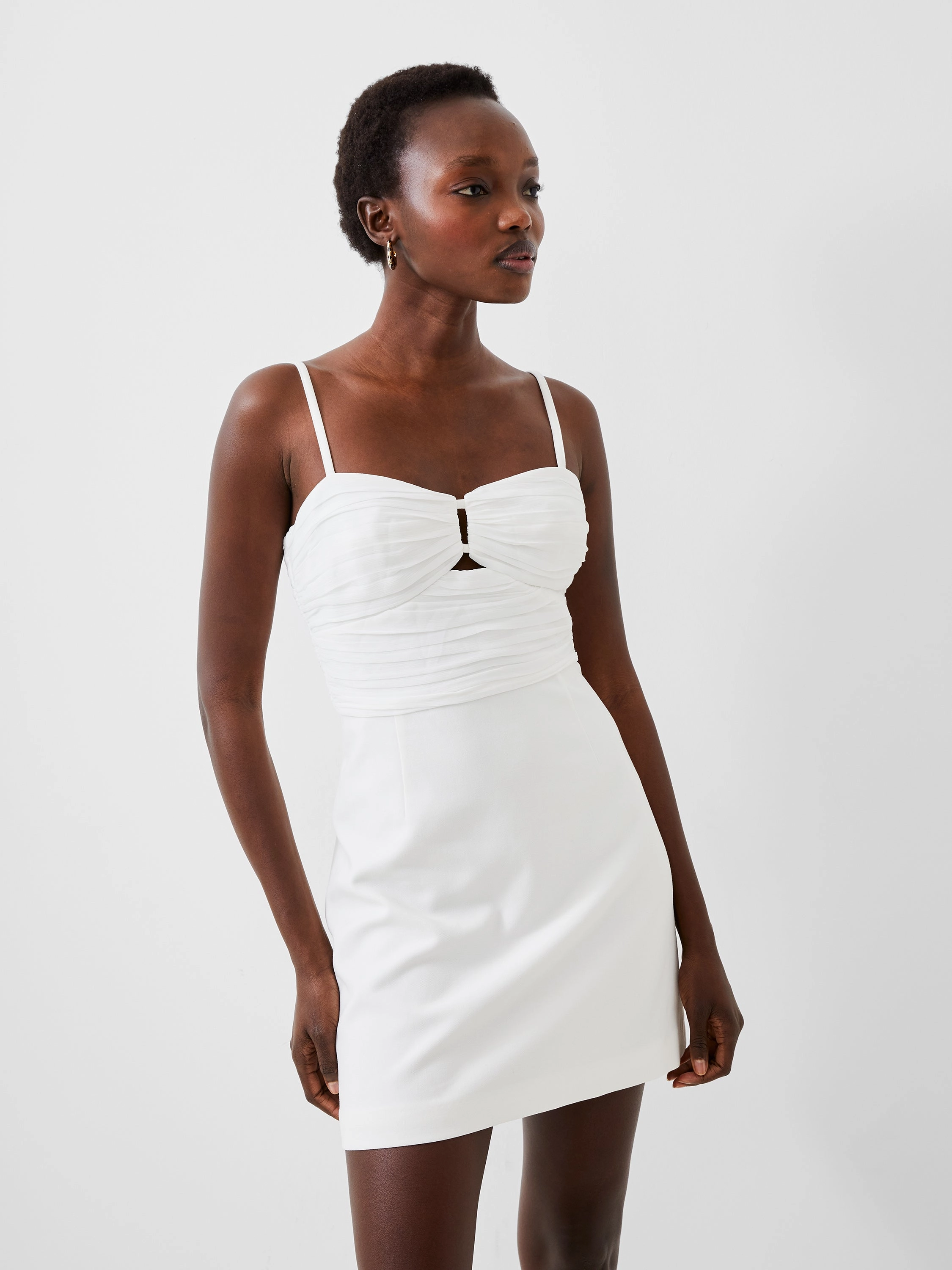 Whisper Strappy Tulle Mini Dress Vibe Style