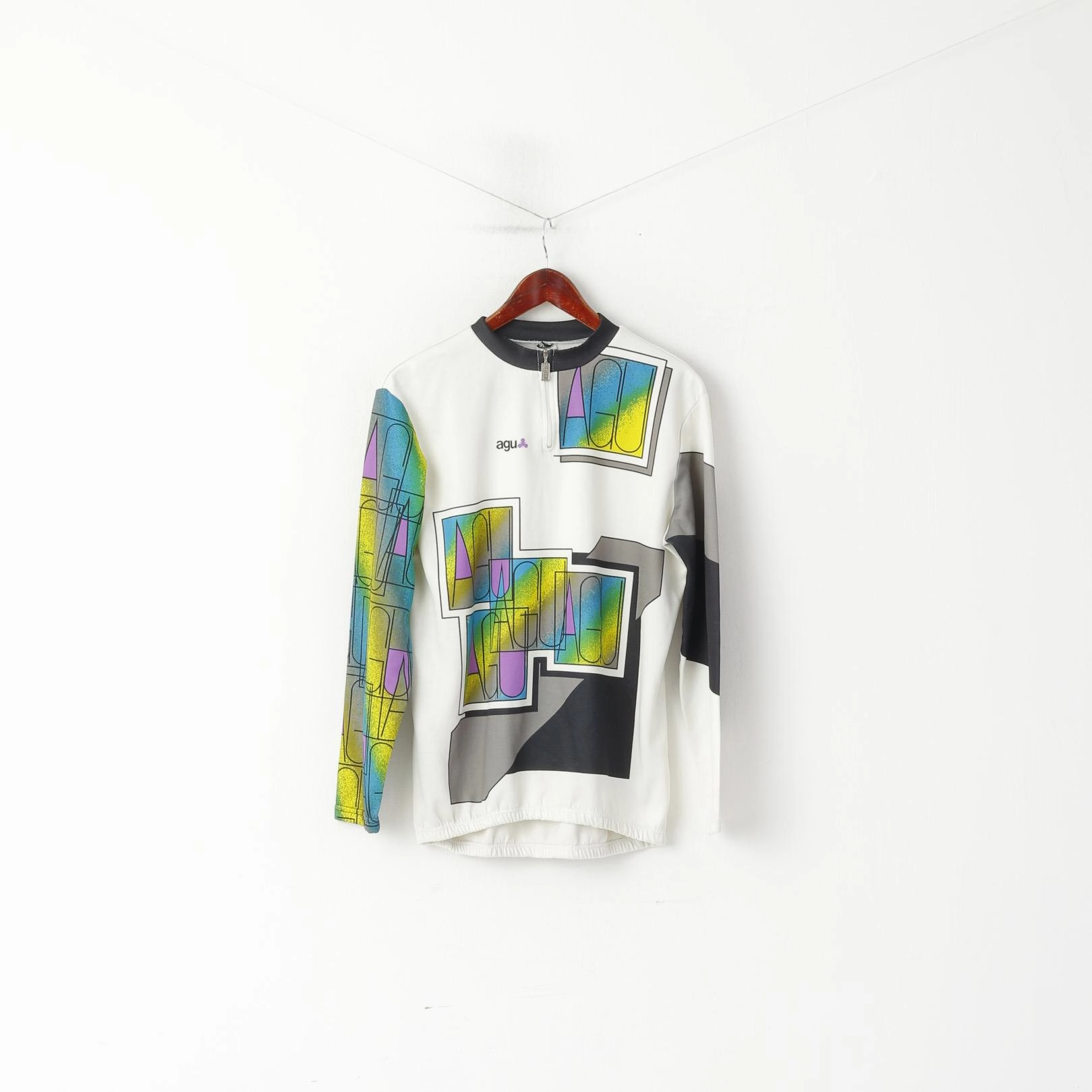 Soft Layers Anti Odor Technology Agu Sport Men 8 L Cycling Shirt Cream Vintage Bike Cotton Long Sleeve Italy Top