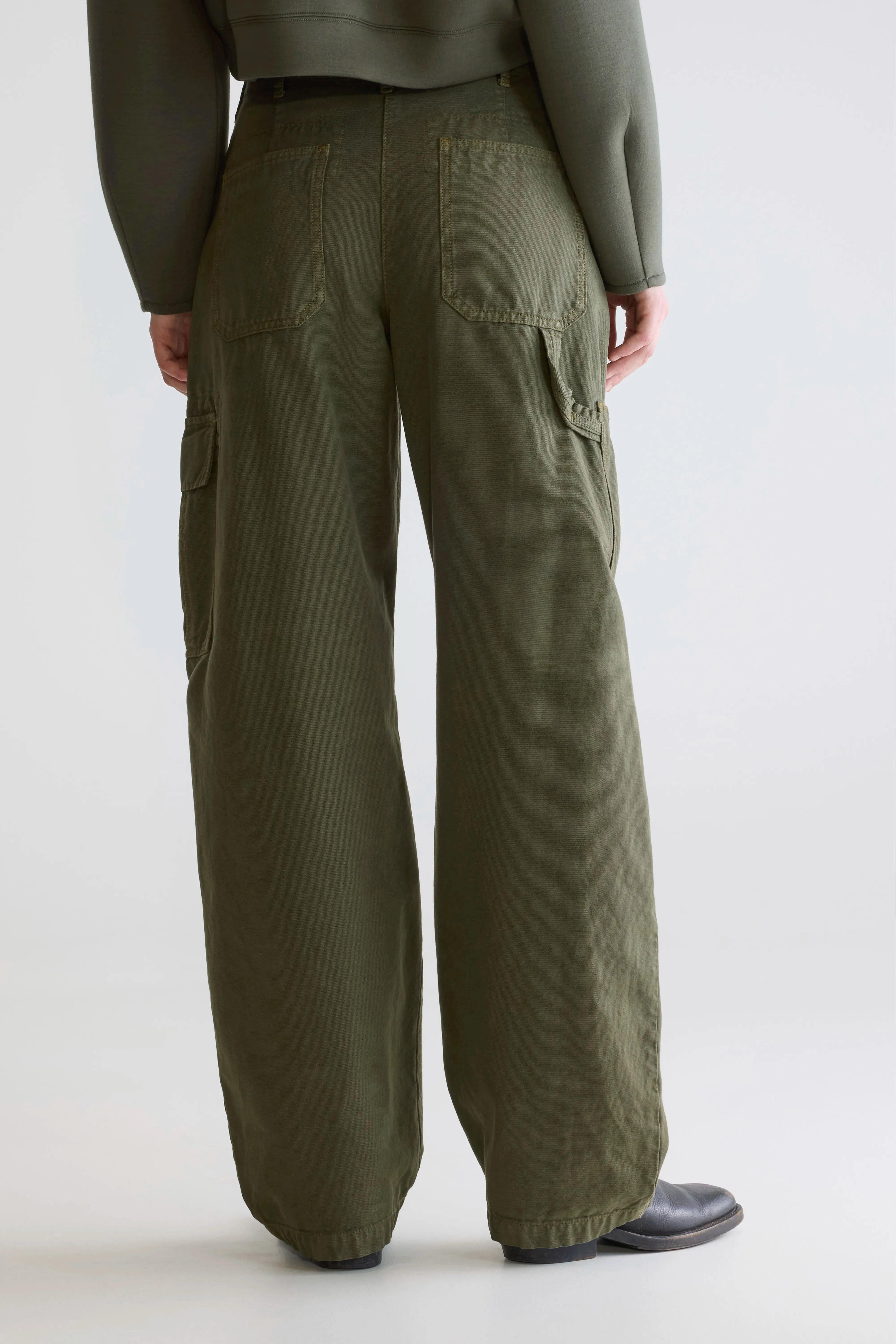 Piazza relaxed trousers (252 / W / OLIVE) ComfortFit StretchWaistband