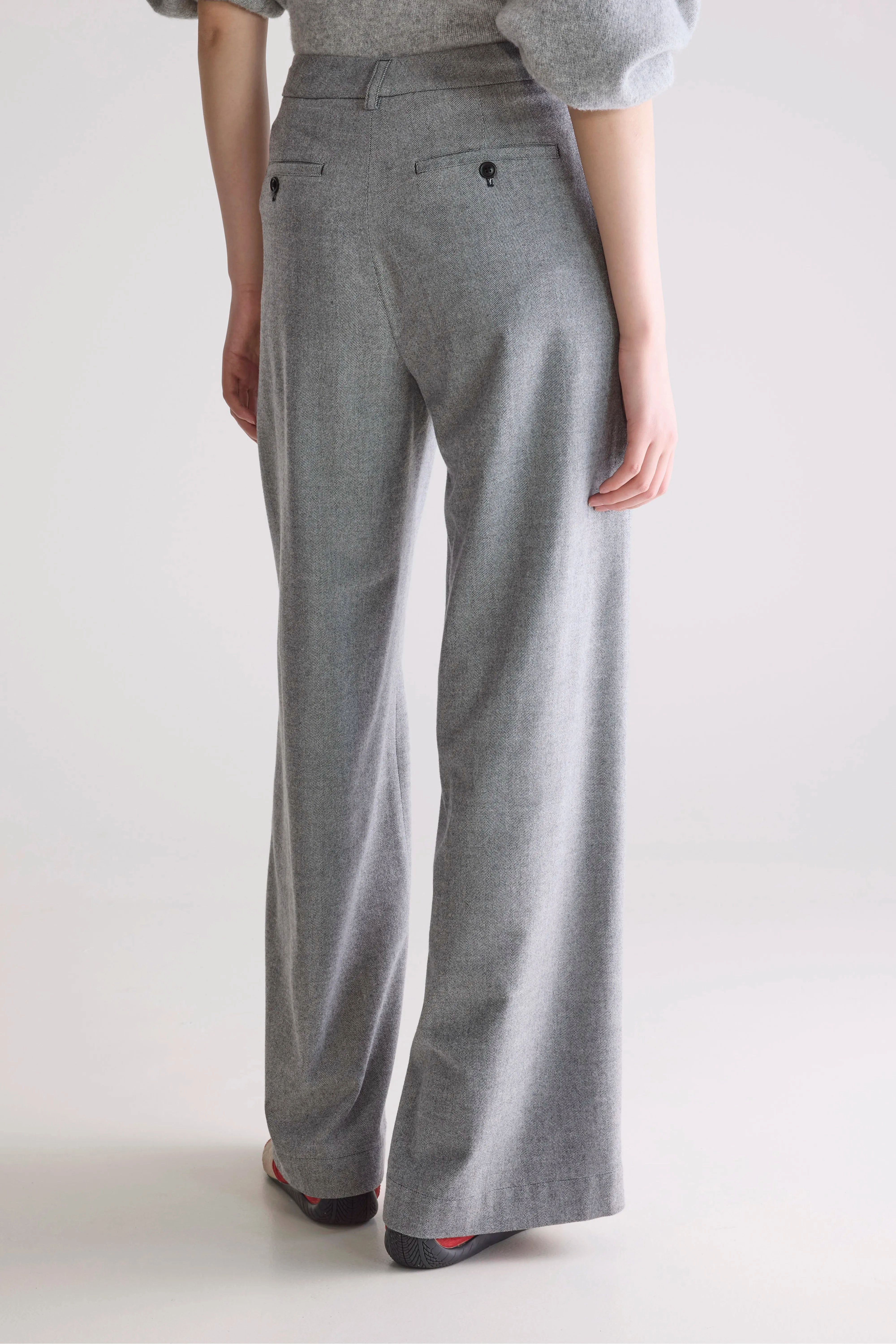 Rugged Comfort Volkert wide tailored trousers (252 / W / MID GREY)