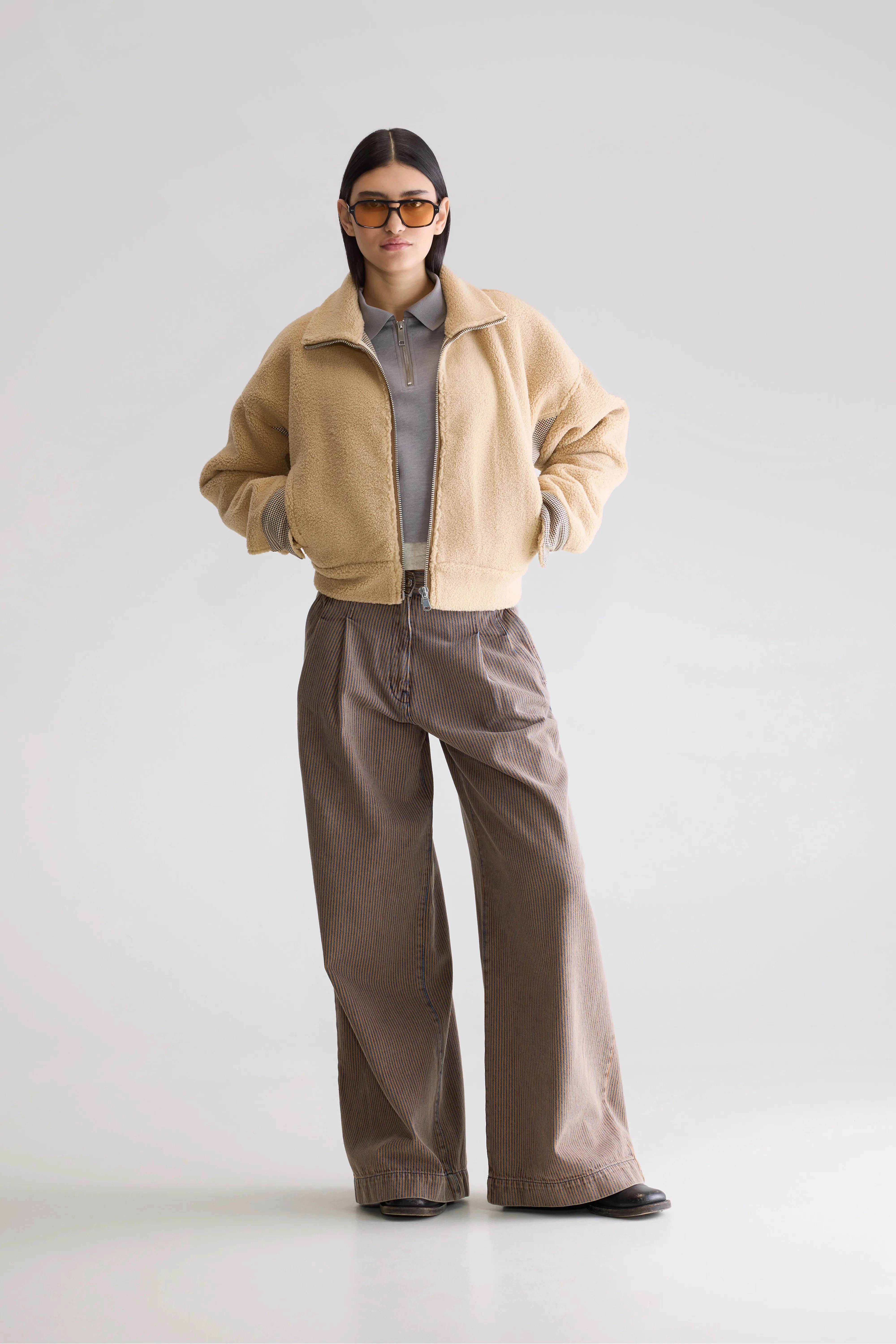 Alesha Teddy Jacket (252 / W / MACADAMIA) Wool blend