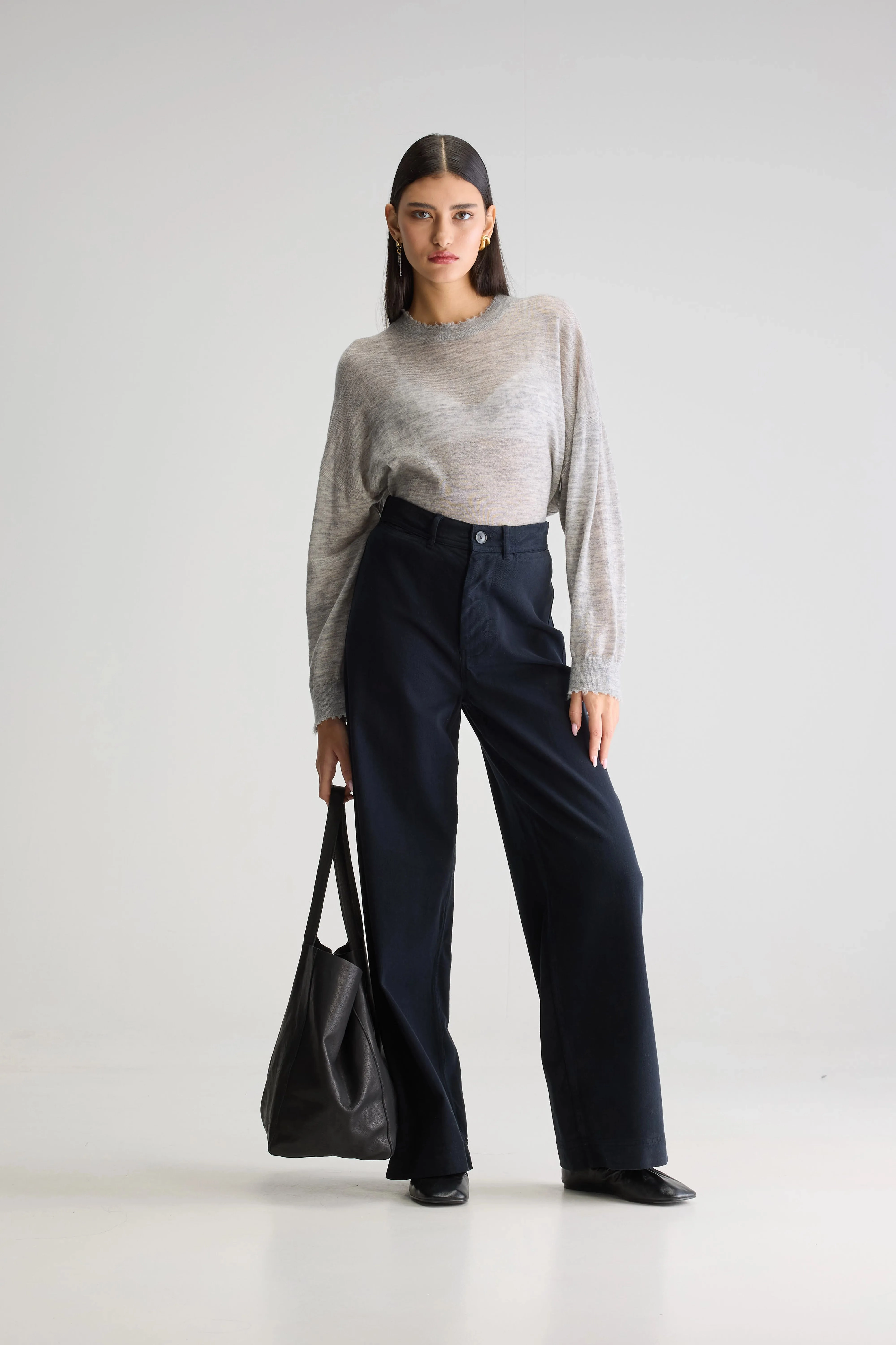 Non Restrictive Tough Stretch Lottie wide trousers (252 / W / NAVY)