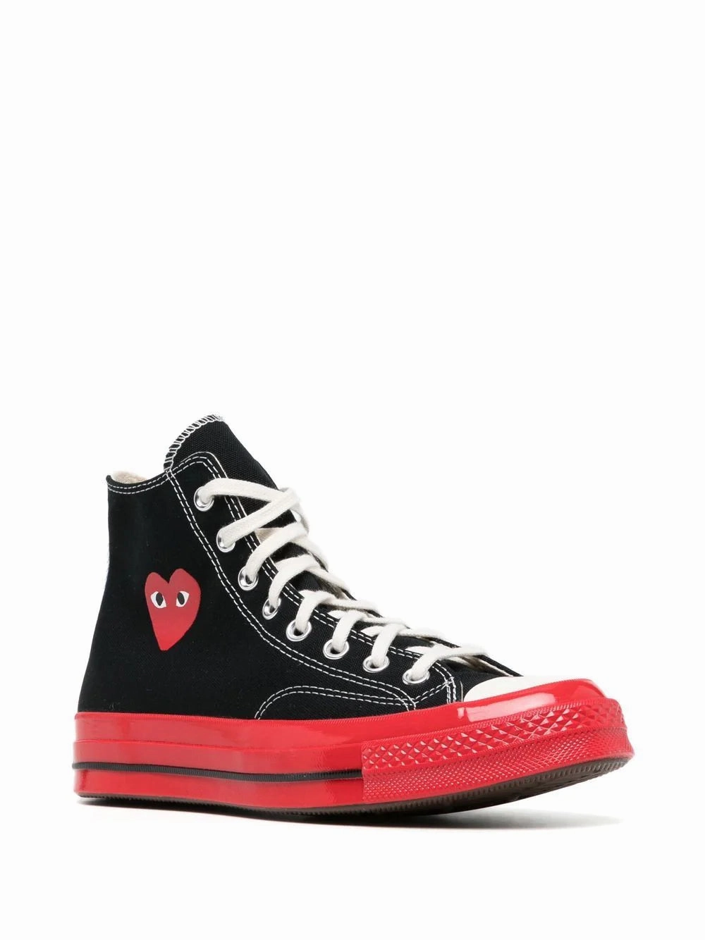 Converse High 'Chuck Taylor' Sneaker Red Sole - Black All-weather breathability Reliable flair