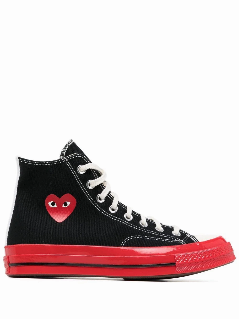 Converse High 'Chuck Taylor' Sneaker Red Sole - Black Quick lacing Shock Performance