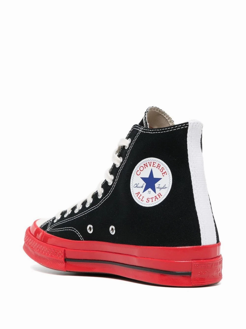 Thermoregulating Insoles Elevated traction Converse High 'Chuck Taylor' Sneaker Red Sole - Black