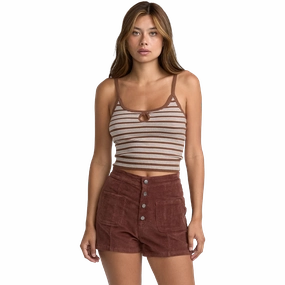 Women's Tight Stripe Sweater Tank Effortless Design