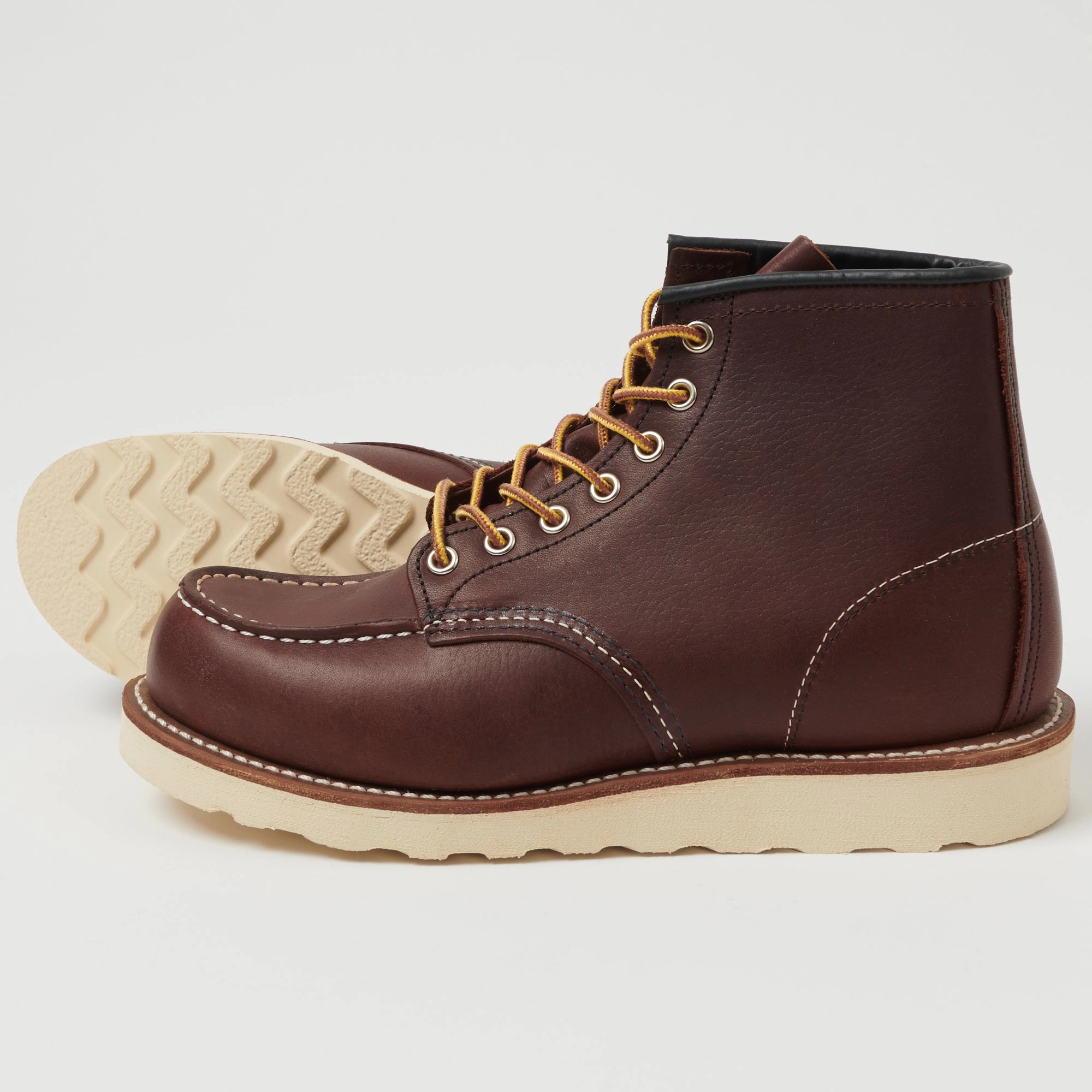 Red Wing 8138 Moc Toe Boots - Briar Oil Slick Soft Texture