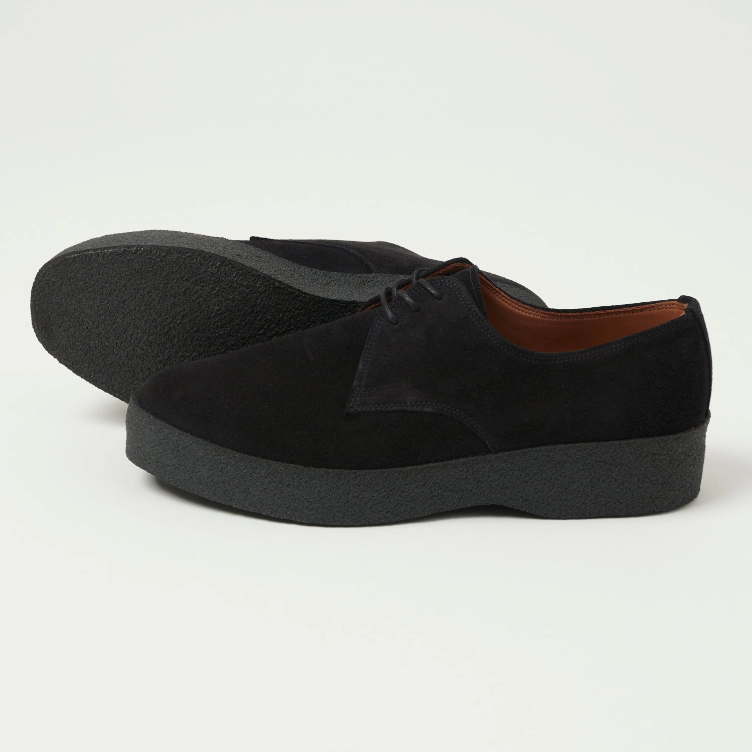 Health Step Sea Path Sanders Japan Collection Brit Shoe - Black Suede
