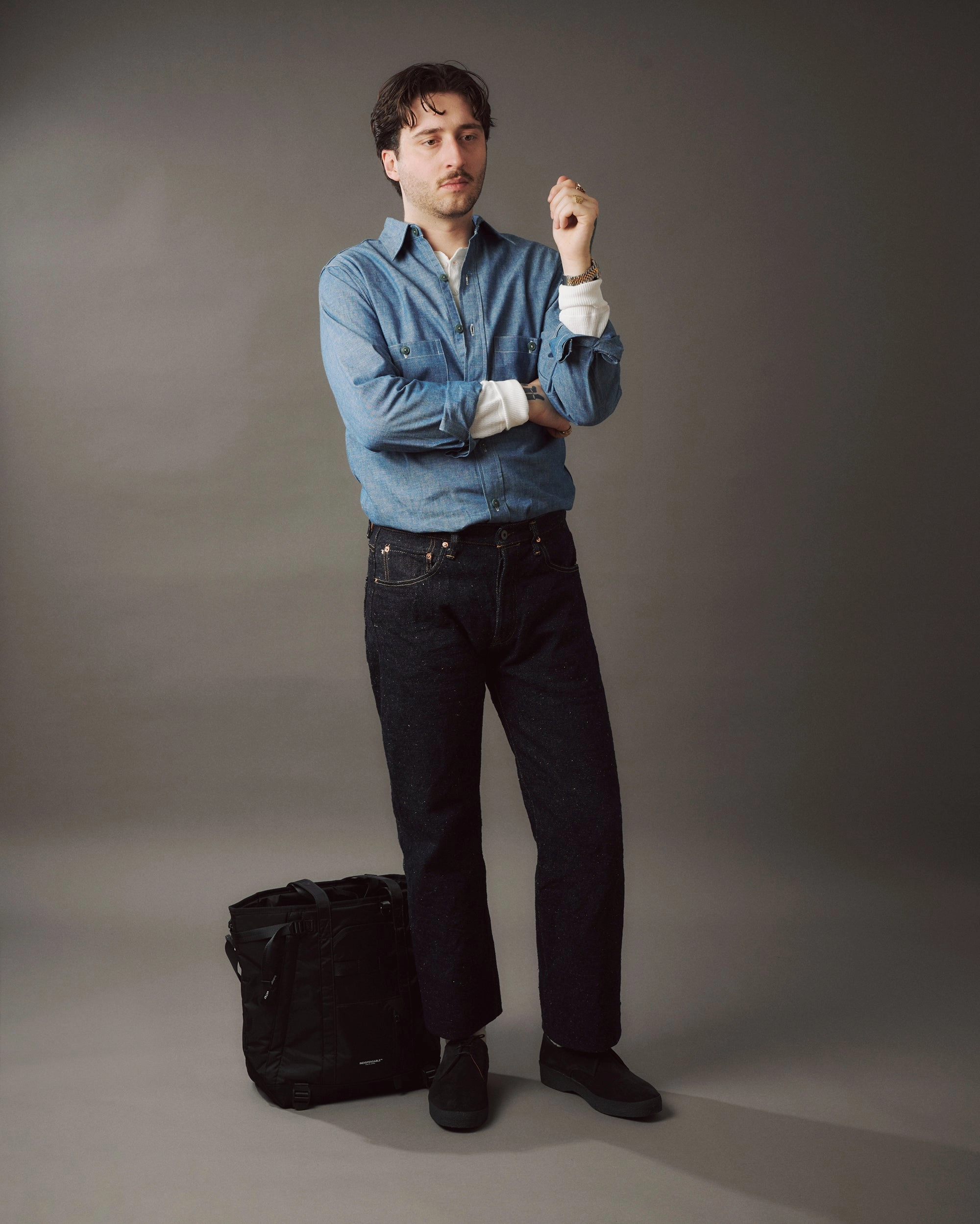 Sanders Japan Collection Brit Shoe - Black Suede Bay View Street Smart