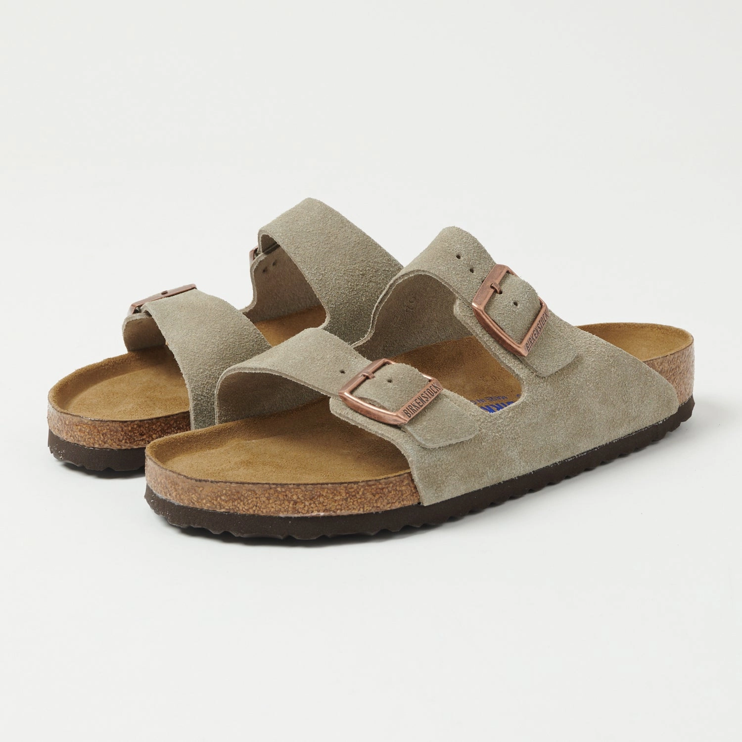 Birkenstock Arizona Suede Leather Sandal - Taupe Sporty Sporty Sandals for Summer