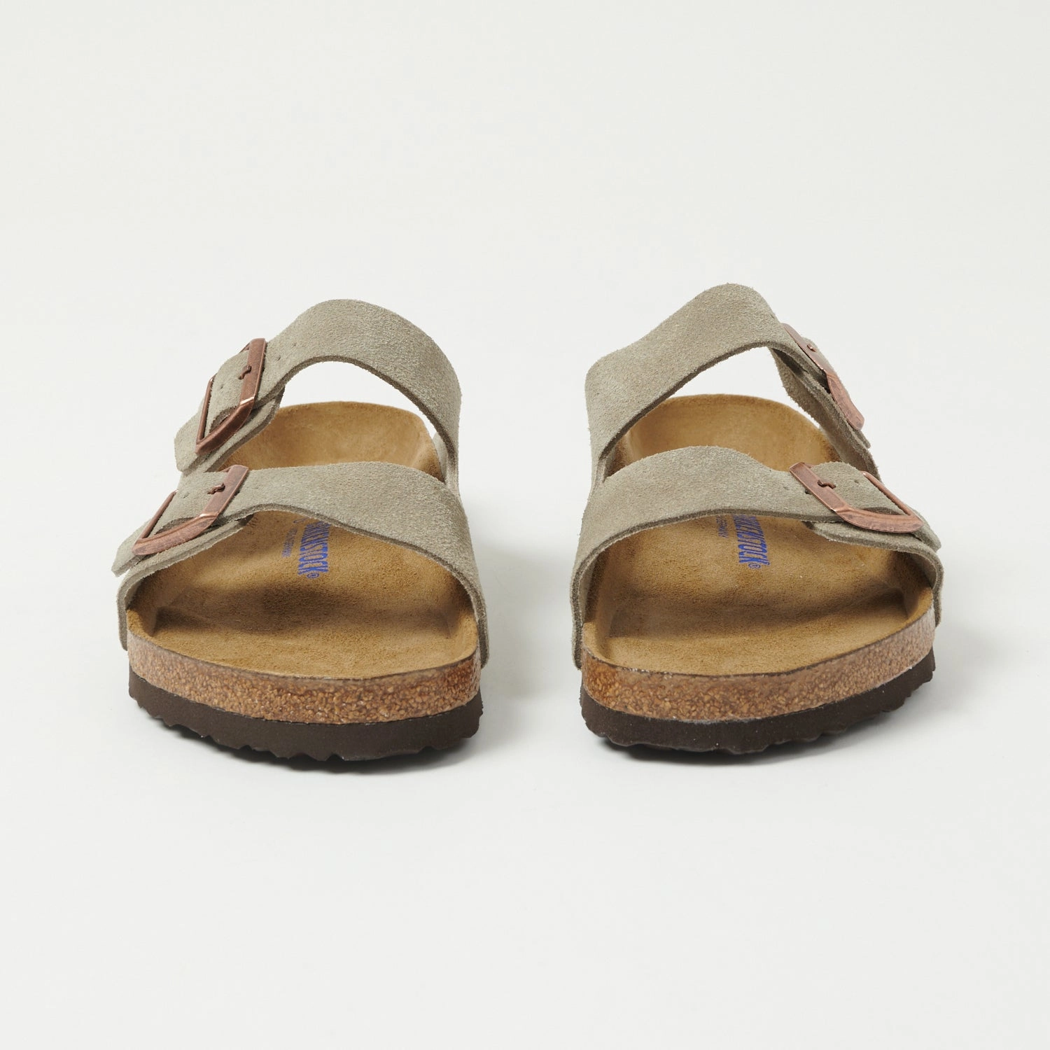 Birkenstock Arizona Suede Leather Sandal - Taupe Easy Go