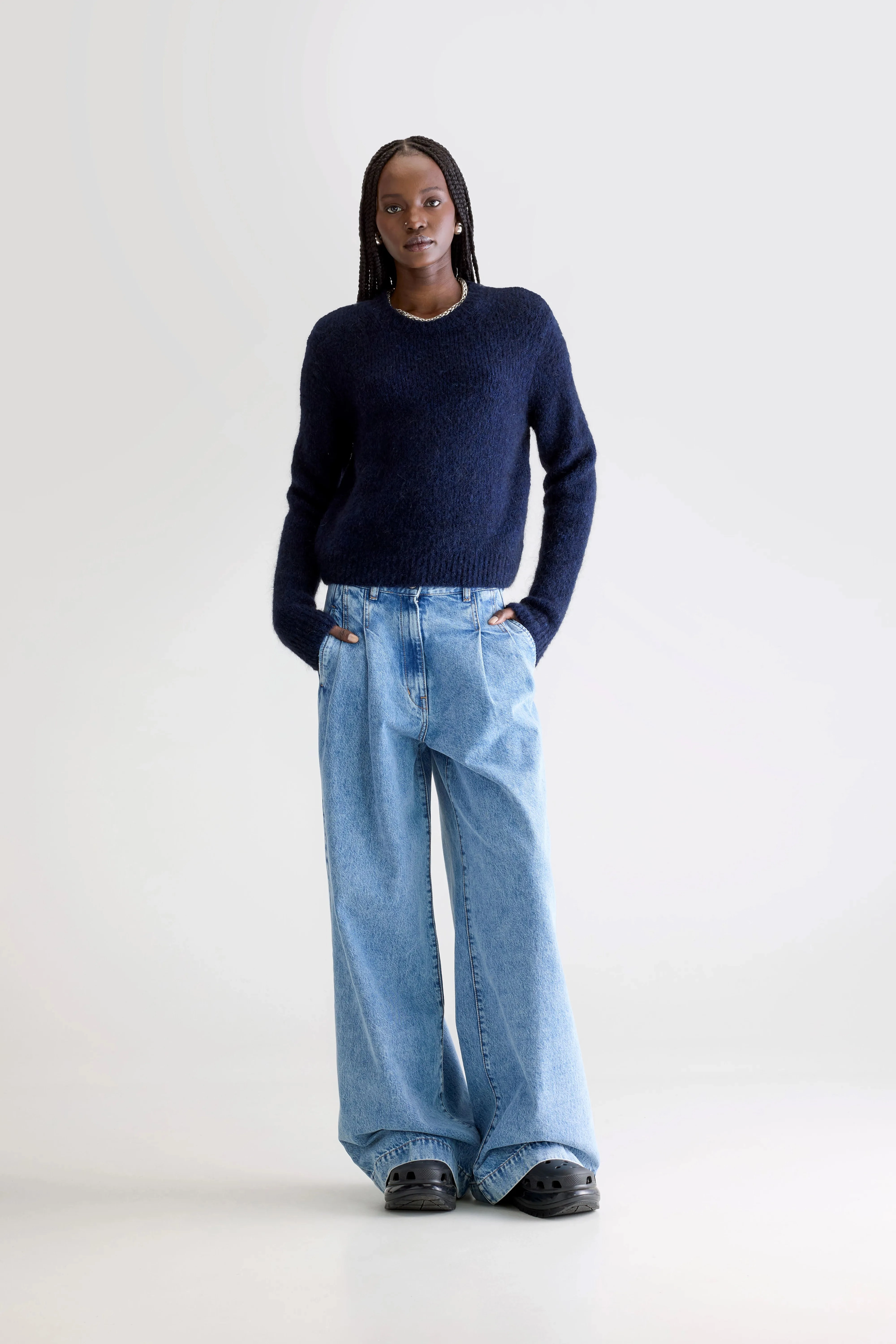 Anco crewneck sweater (252 / W / AMERICA) Hypoallergenic Yarn