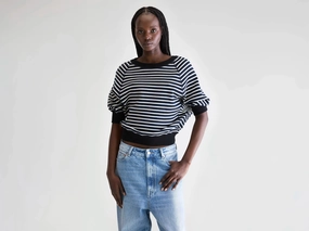 Anglet crewneck sweater (252 / W / STRIPE B) Daily Favorite