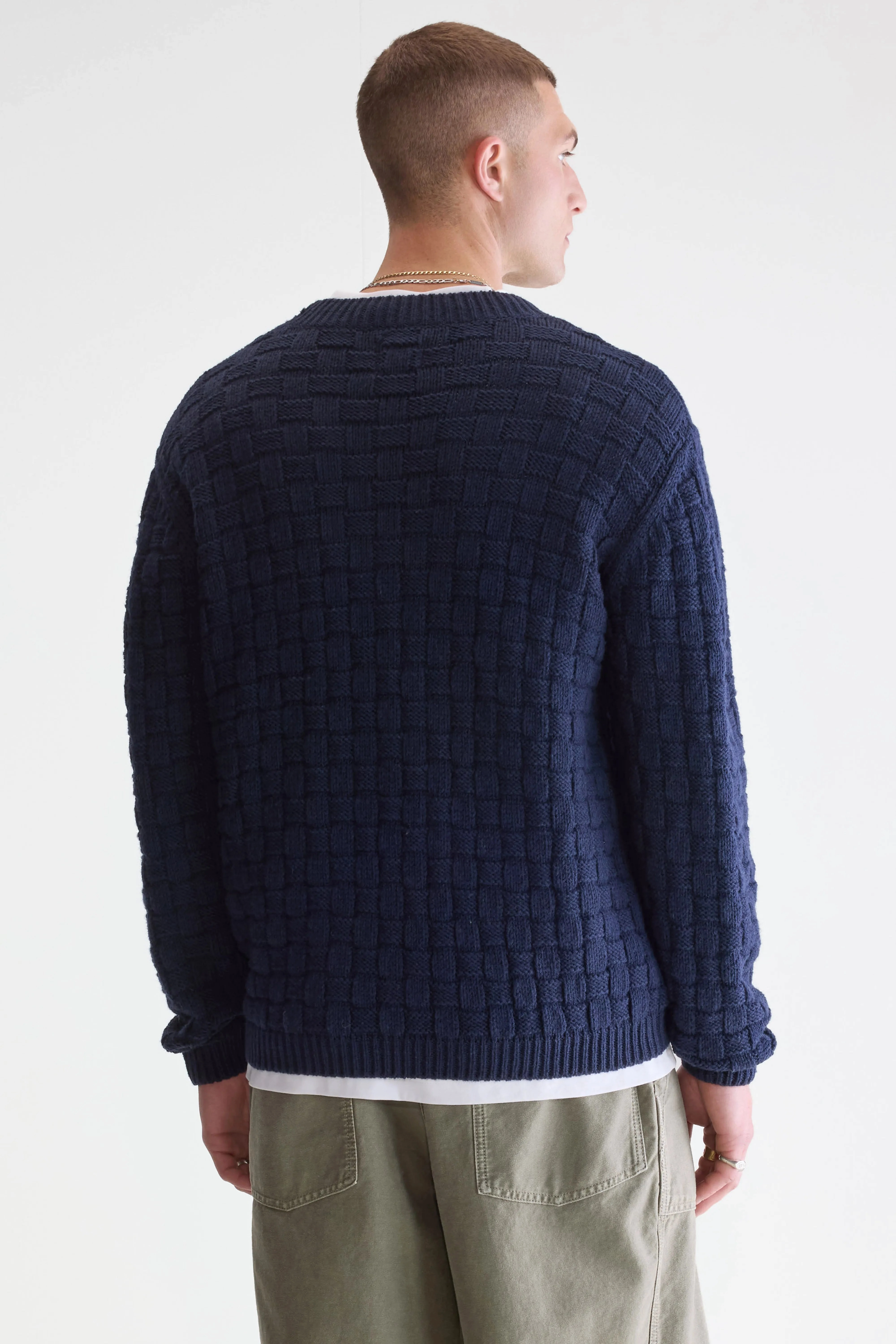 Weekend Classic Aniom crewneck sweater (252 / M / REGAL BLUE)