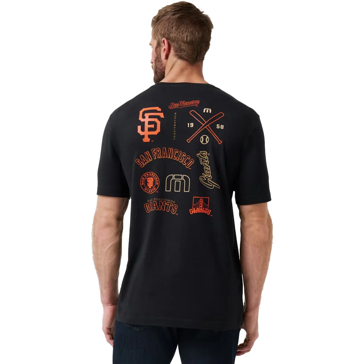 Men's Giants Friendly Rivalry Tee Rayon blend Non Toxic Materials