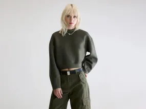 High Quality Cotton Tashi cropped sweatshirt (252 / W / FOREST)