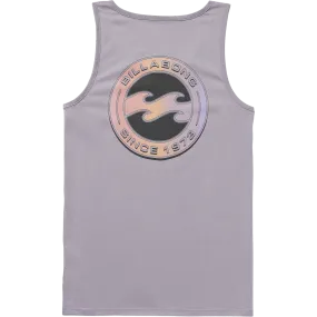Billabong Men's Hallow Premium Tank in Light Purple Breathable Material