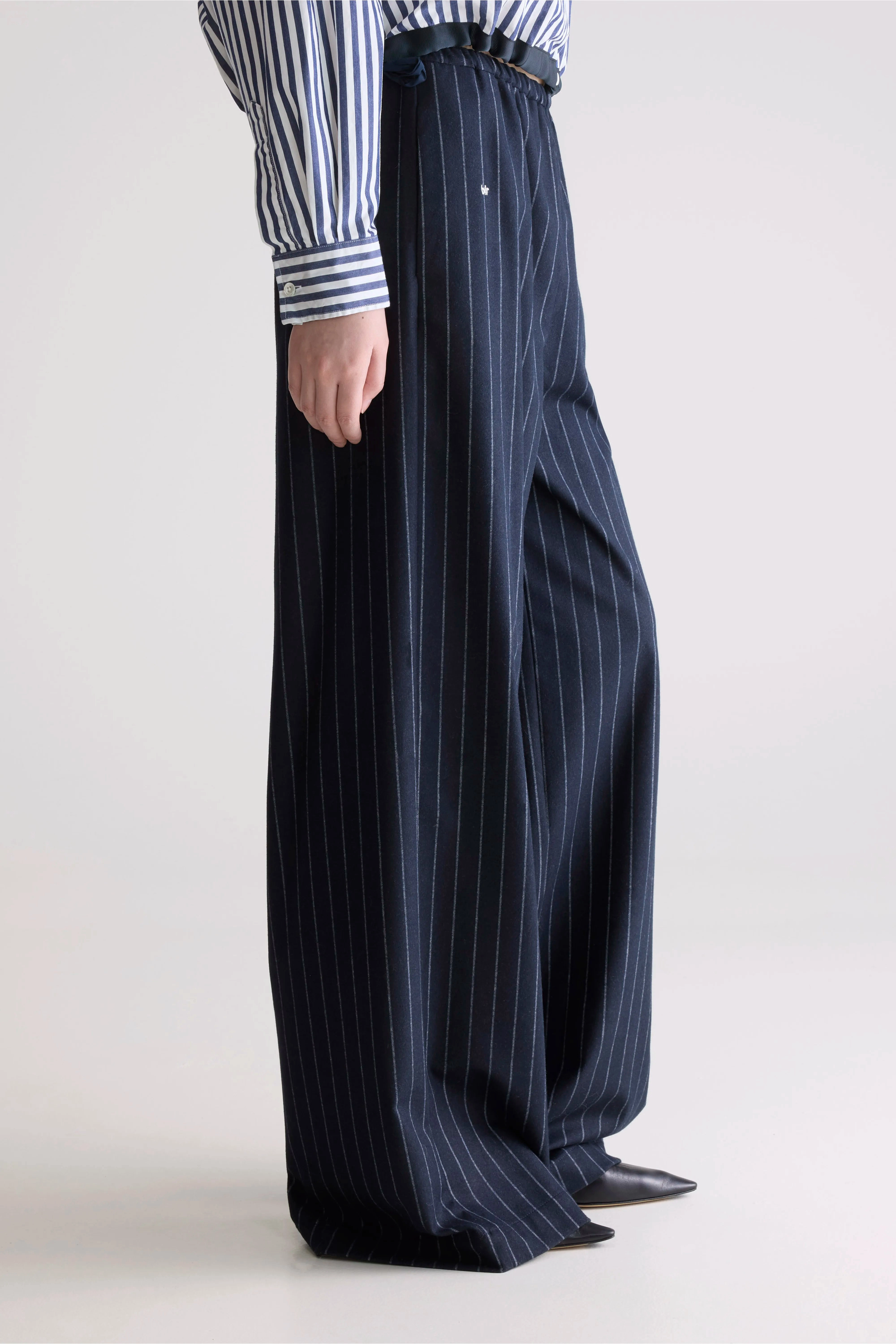Sleepy relaxed pants (252 / W / STRIPE B) Tough Materials Tagless Design
