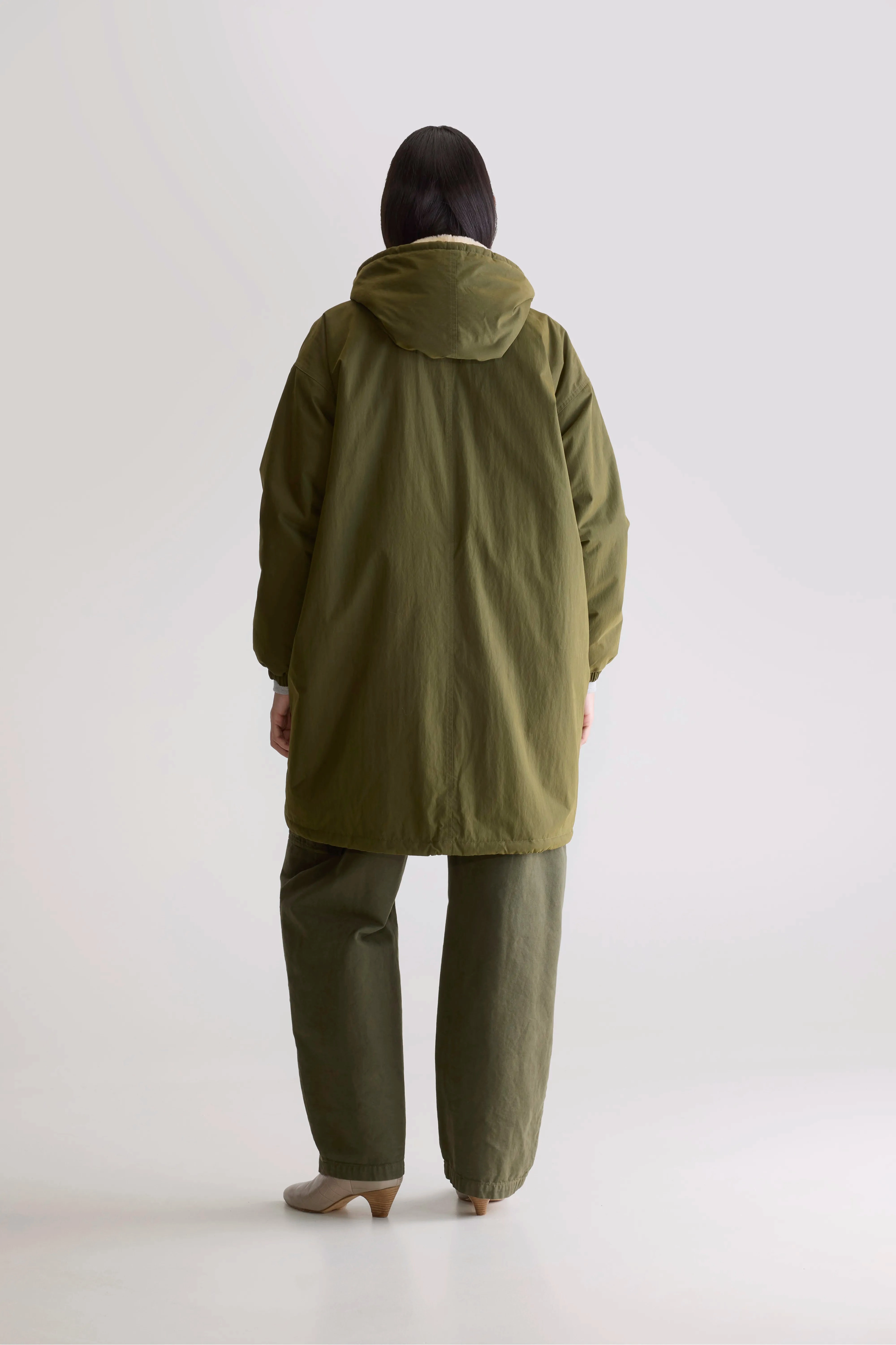Laos hooded parka (242 / W / OLIVE) Lightweight Shell Anti Pilling