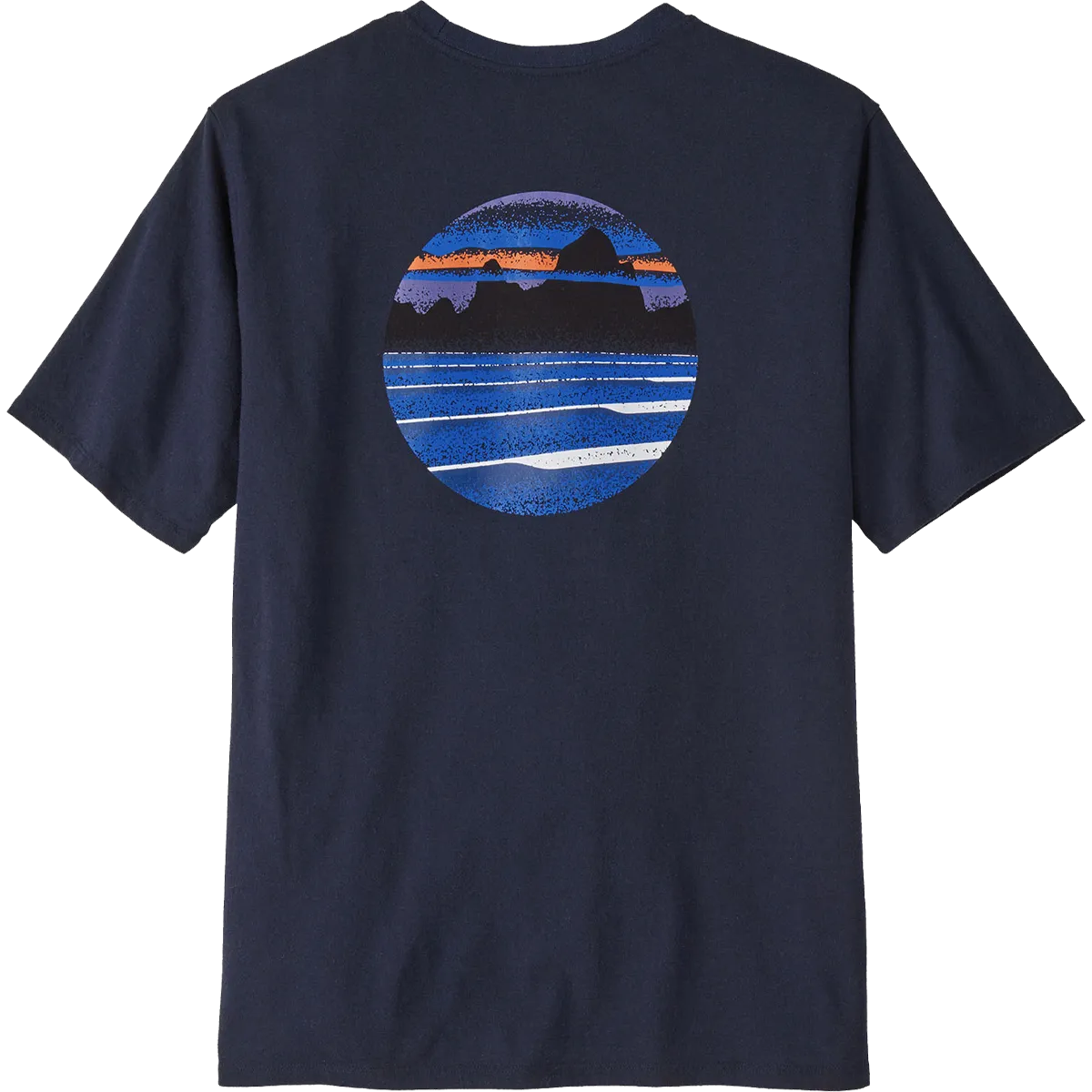 Leisure Casual No-Shrink Fabric Men's Skyline Stencil Responsibili-Tee