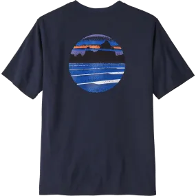 Elastic waist Lightweight Comfort Men's Skyline Stencil Responsibili-Tee