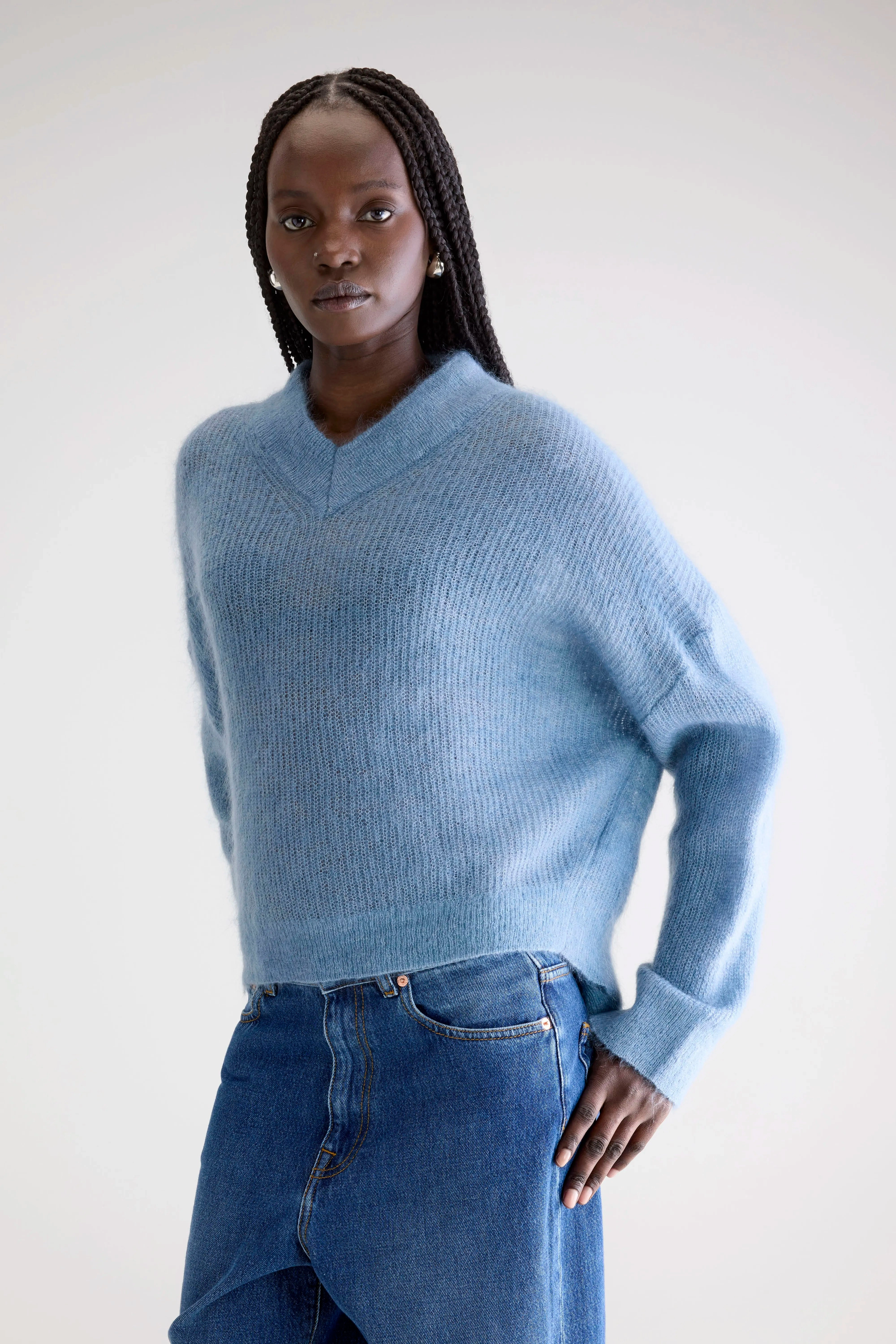 Arcy v-neck sweater (252 / W / CHAMBRAY) Street Layer