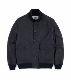 Valstar Valstarino Cotton Nylon Jacket: Navy Cozy Hood Detail