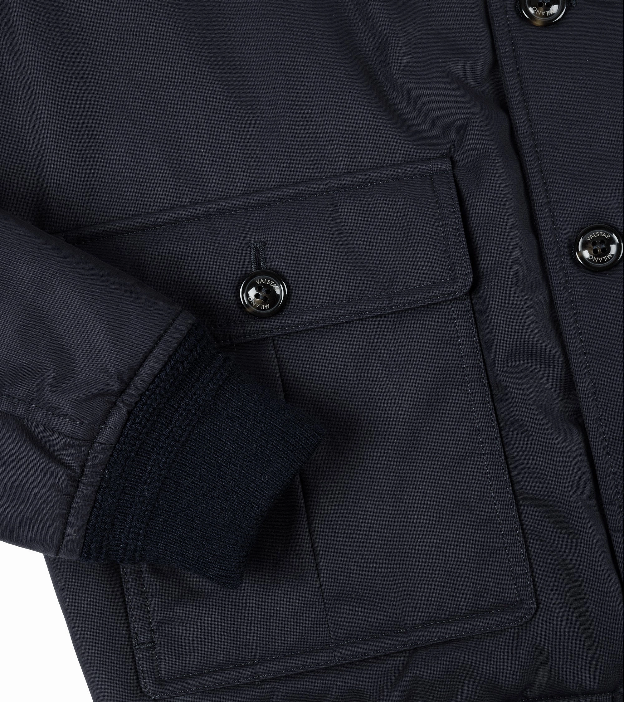 Reinforced Seams Valstar Valstarino Cotton Nylon Jacket: Navy