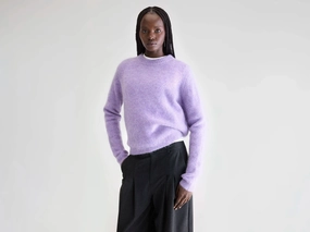 Ribbed Detailing QuickDry Fibers Auron slim sweater (252 / W / BONBON)