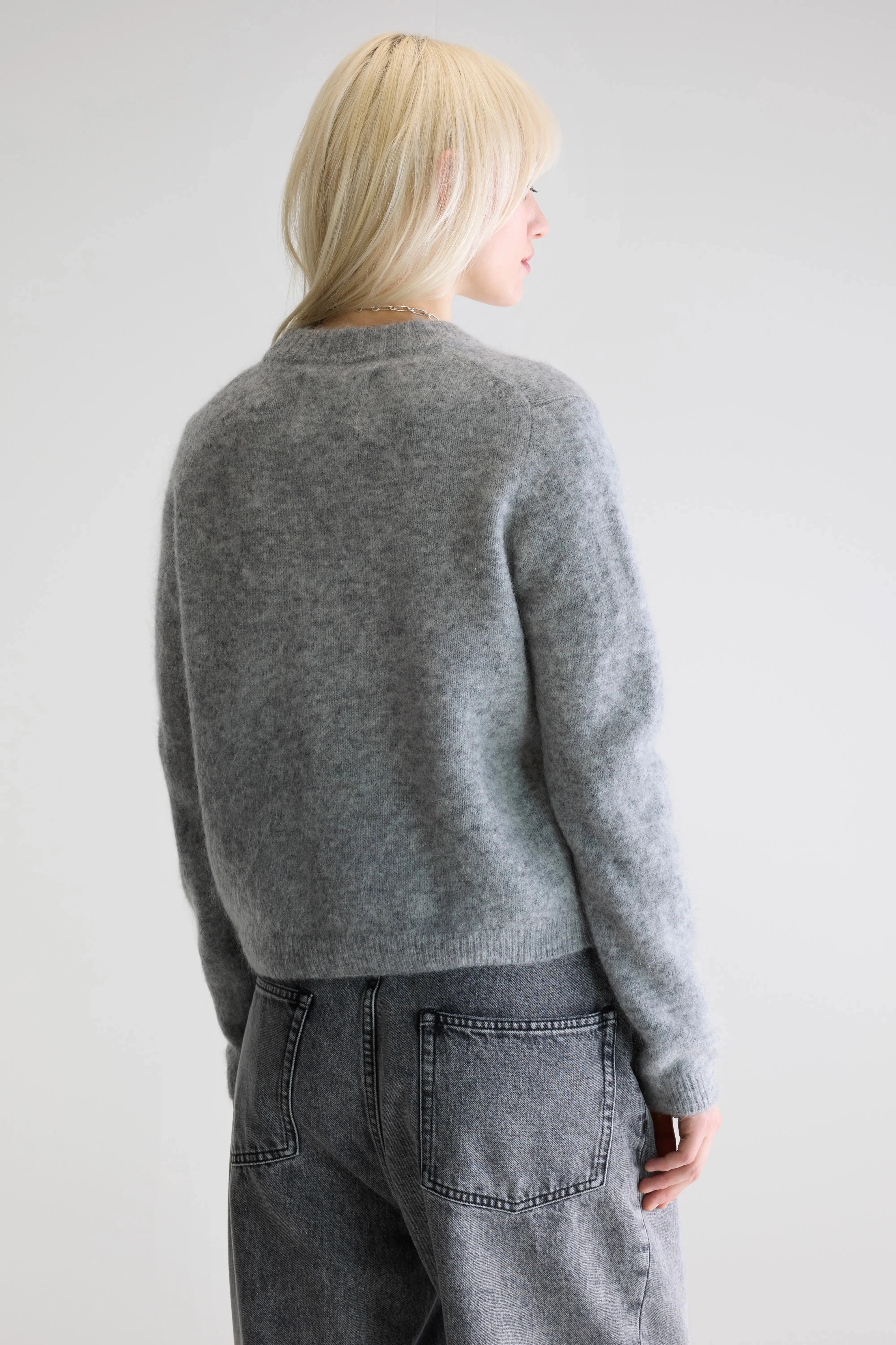 Calm Tones Natural Feel Auron slim sweater (252 / W / H. GREY)