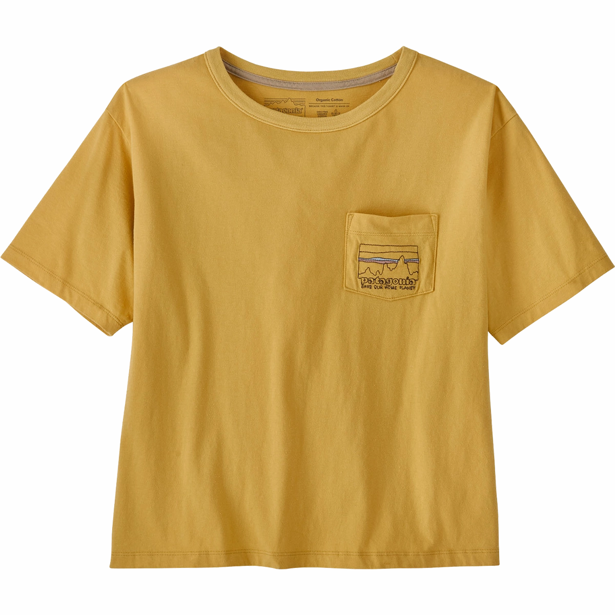 Women's '73 Skyline Easy Cut Pocket Tee Boat Neck High Density Cotton