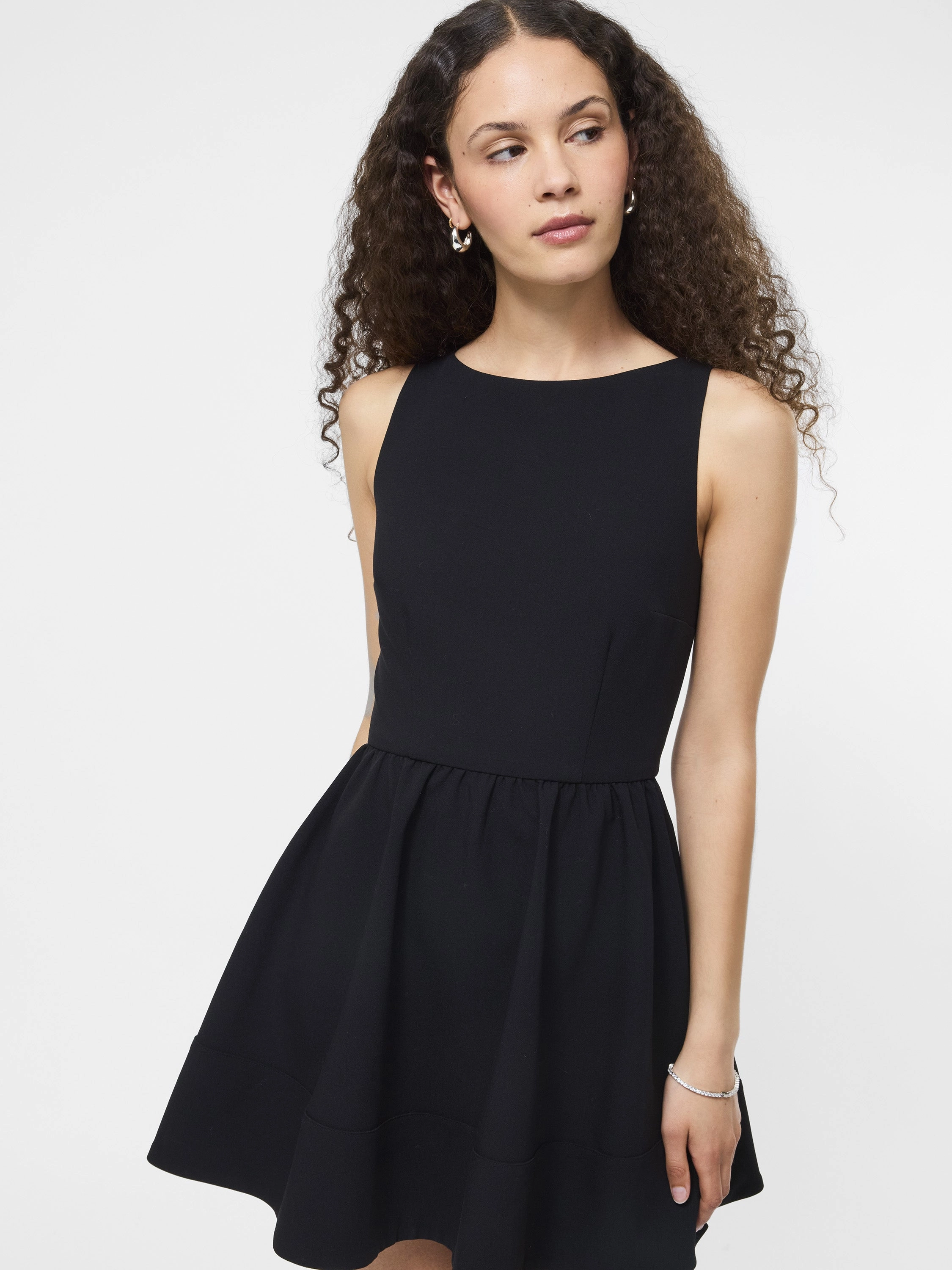 Lounge Fit Azra Twill Low Back Mini Dress