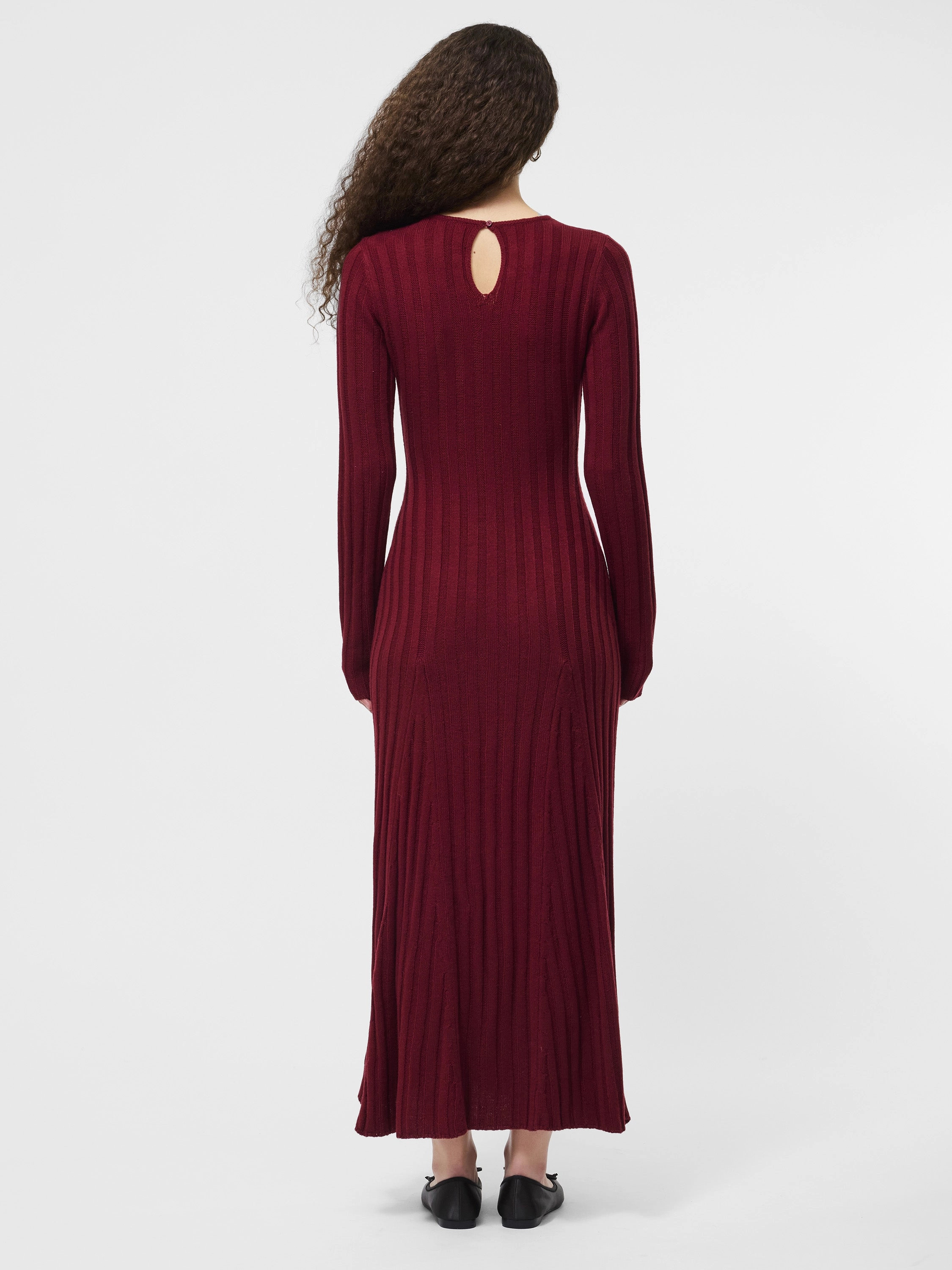 Stylish Fit SmoothEdgeFinish Babysoft Long Sleeve Midi Dress