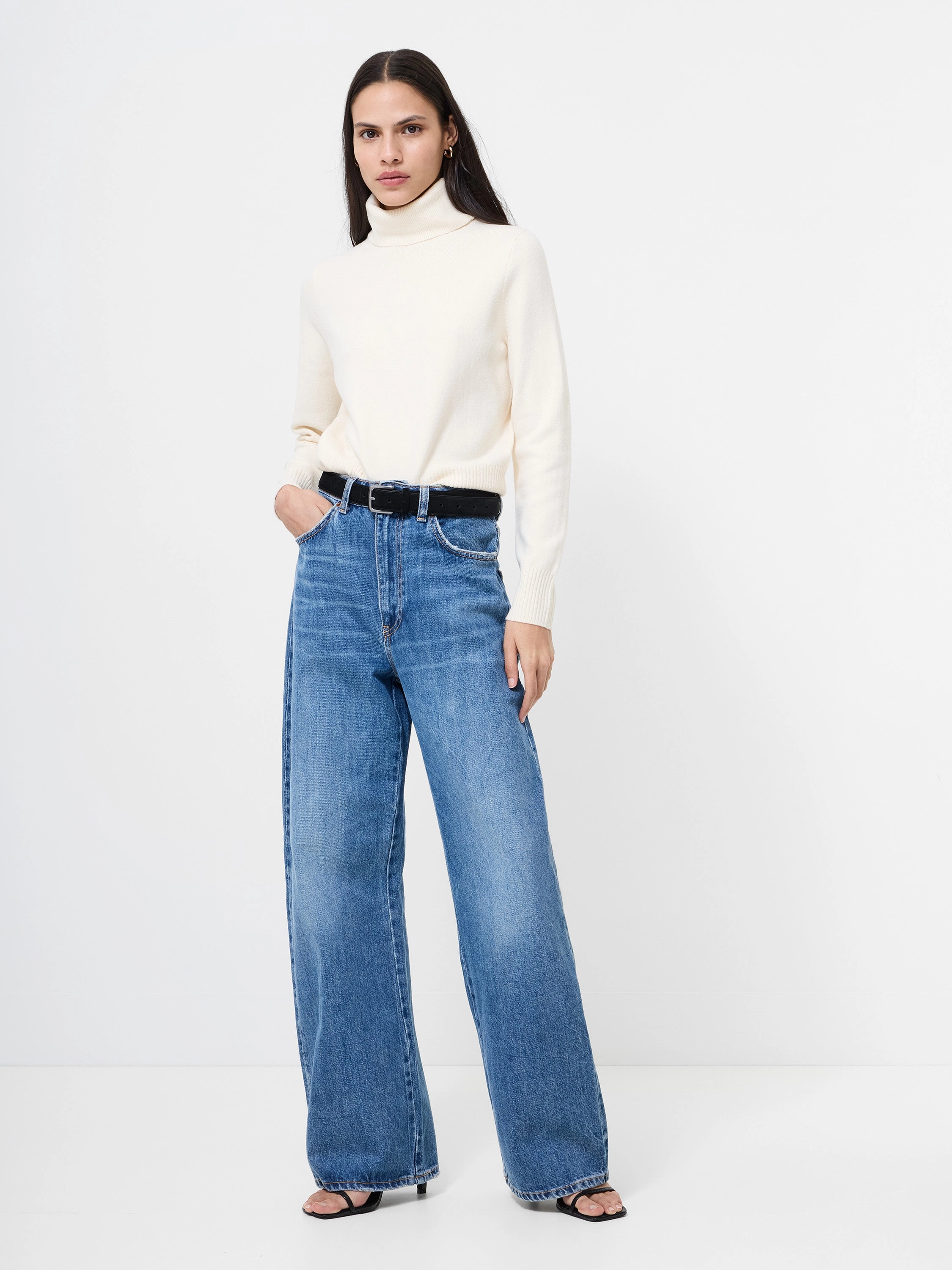 Babysoft Turtleneck Sweater Brushed Inner Layer