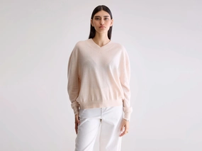 Winter Comfort Seasonal Layered Slax cashmere sweater (252 / W / BALLERINE)