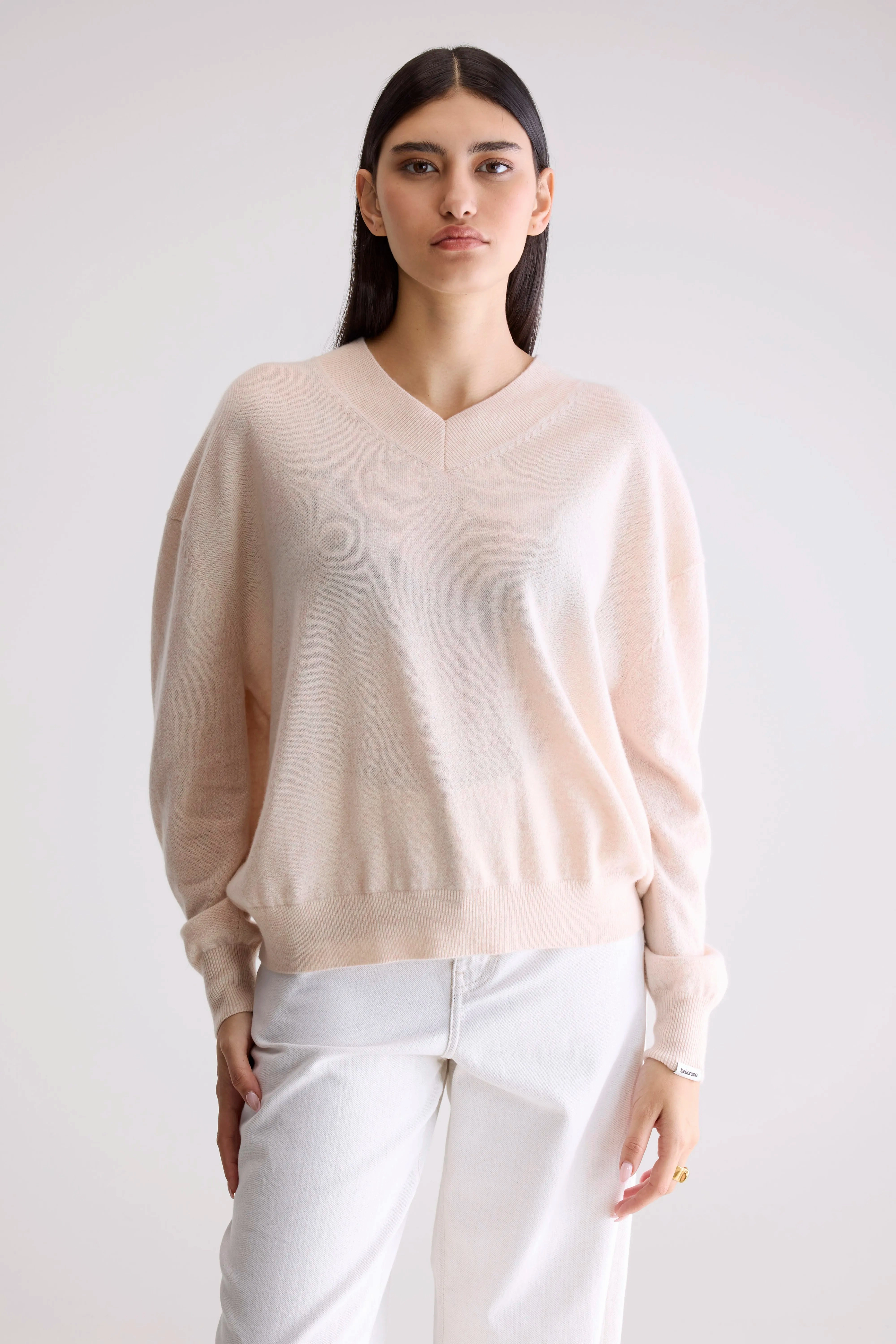 Slax cashmere sweater (252 / W / BALLERINE) ShrinkageResistant Weave Effortless Style